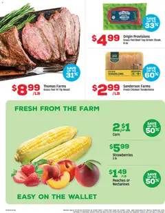 Preview of Grocery Outlet weekly ads valid from 07/15/2026 | Page: 2 | Products: Peaches, Beef, Strawberries, Wallet