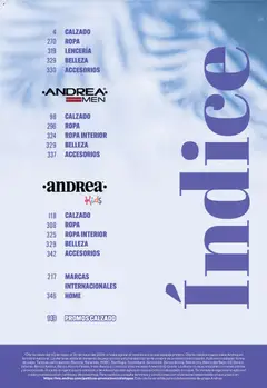 Vista previa de Andrea catálogo Outlet, nuevo folleto de la tienda, válido en México a partir del 03.05.2026 | Página: 3 | Productos: Ropa, Ropa interior, Banco, Lenceria