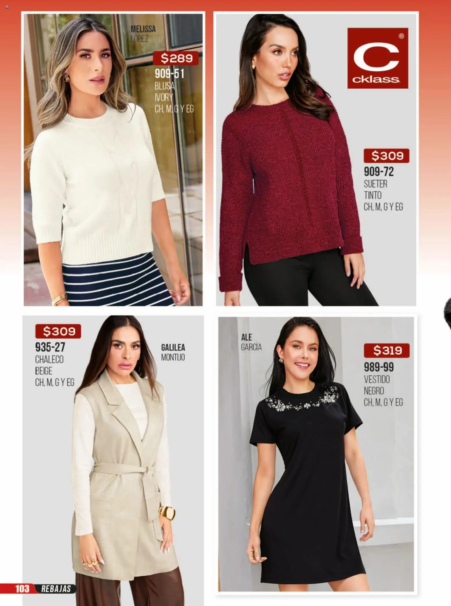Nuevas ofertas de Cklass válidas en toda la República Mexicana desde el 23/06/2026. ¡Encuentra las mejores ofertas en Cklass catálogo Rebajas sobre rebajas calzado! | Página: 493 | Productos: Blusa, Suéter, Chaleco, Vestido