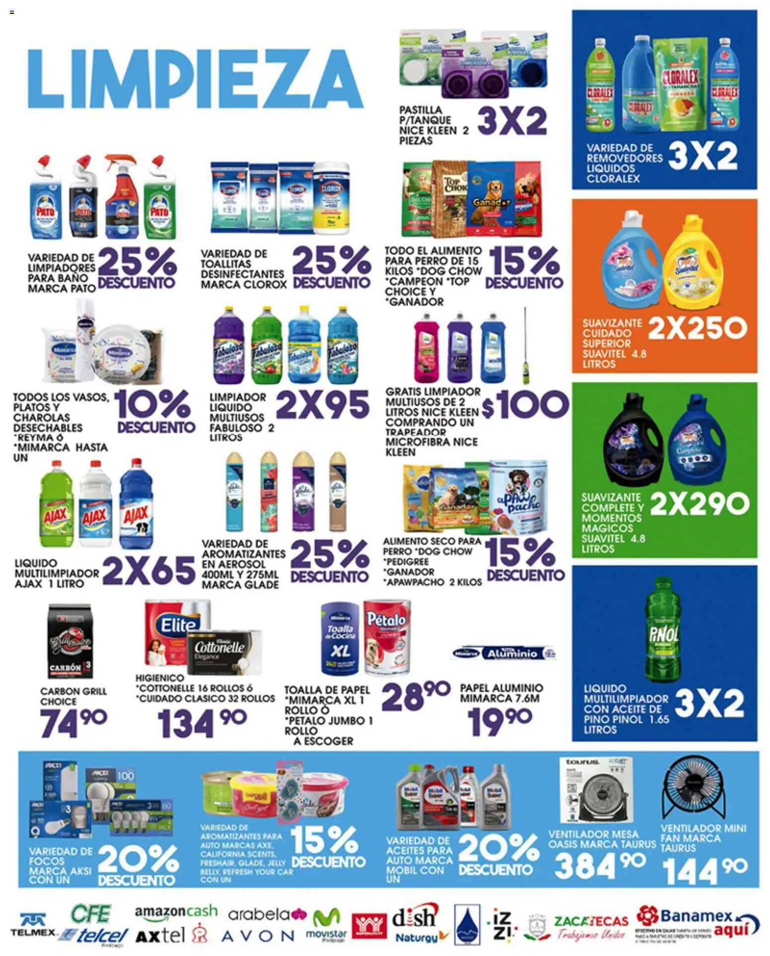 Nuevas ofertas de Alsuper válidas en toda la República Mexicana desde el 05.06.2026. ¡Encuentra las mejores ofertas en Alsuper folleto Zacatecas! | Página: 5 | Productos: Suavizante, Toalla, Trapeador, Top