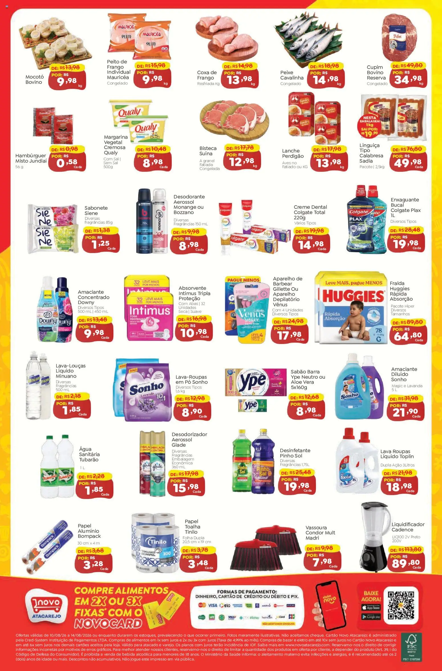 Novo Atacarejo Folheto - válido de 10/08/2026 | Página: 2 | Produtos: Aloe Vera, Sonho, Peixe, Creme