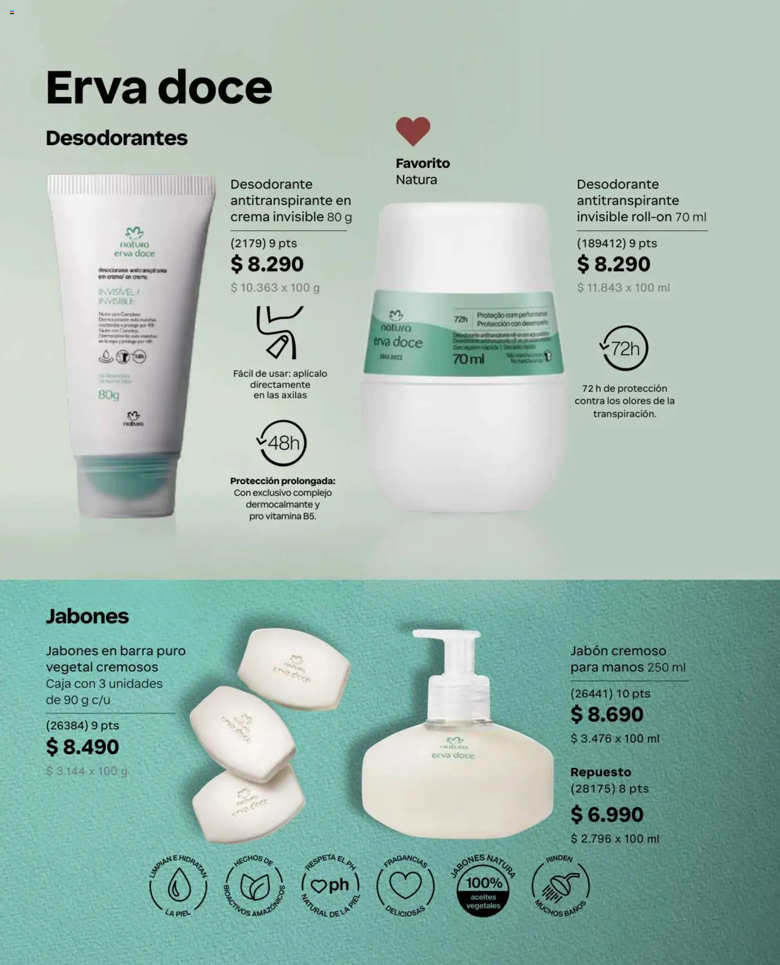 Natura Ofertas │ válido desde el 30.04.2026 | Página: 141 | Productos: Caja, Jabón, Desodorante, Antitranspirante