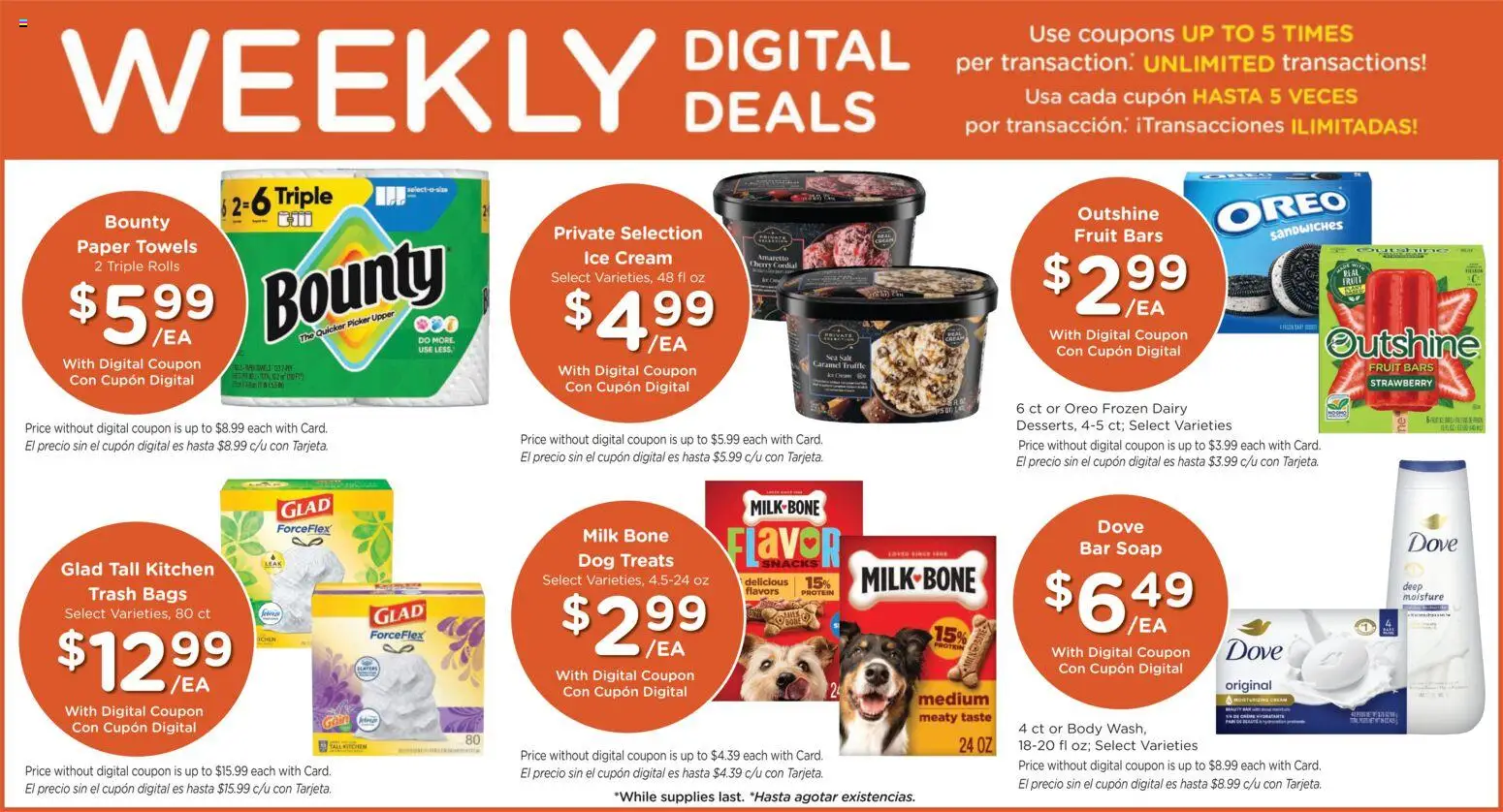 Ralphs Weekly Ad - valid from 08/12/2026 | Page: 5 | Products: Bar Soap, Fruit, Snacks, Paper towels