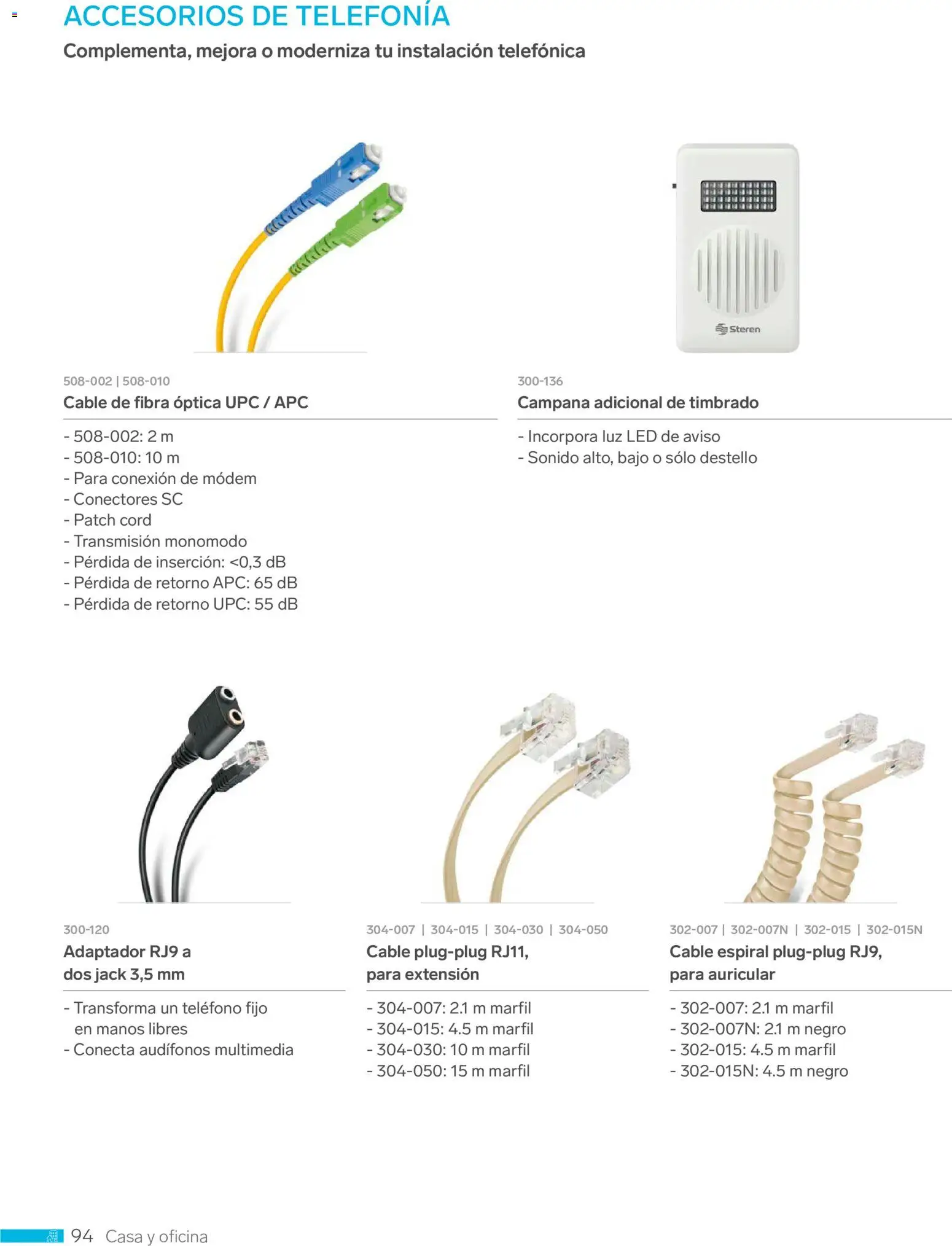 Nuevas ofertas de Steren válidas en toda la República Mexicana desde el 01.01.2026. ¡Encuentra las mejores ofertas en Steren catálogo! | Página: 106 | Productos: Extensión, Audífonos, Cable, Campana