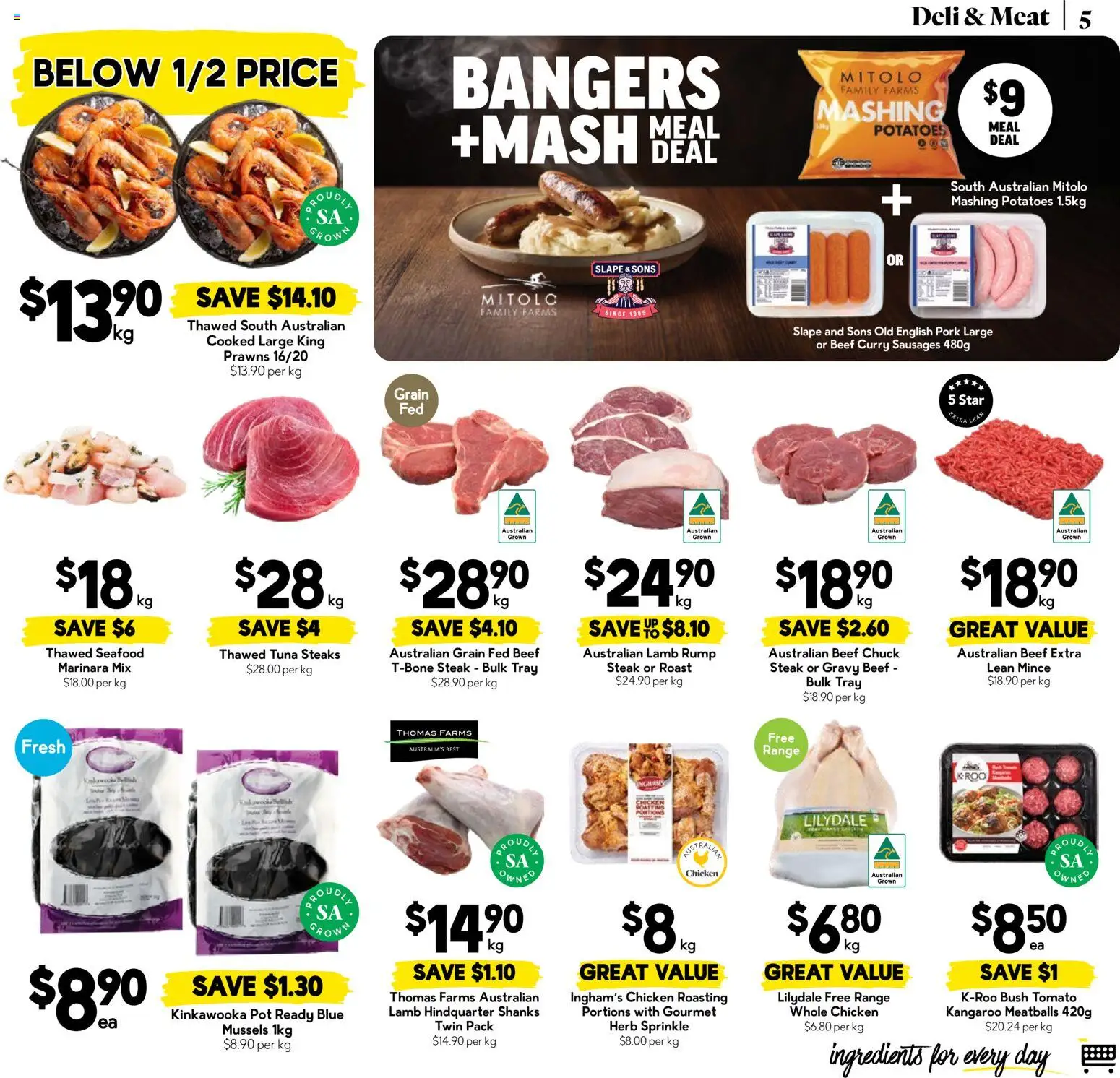 Drakes catalogue - valid from 26/08/2026 | Page: 5 | Products: Herb, Beef, Meat, Prawns