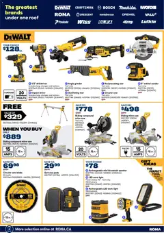Preview of Rona weekly flyer from shop Rona valid from Jul 9, 2026 | Page: 20 | Products: Speaker, Grinder