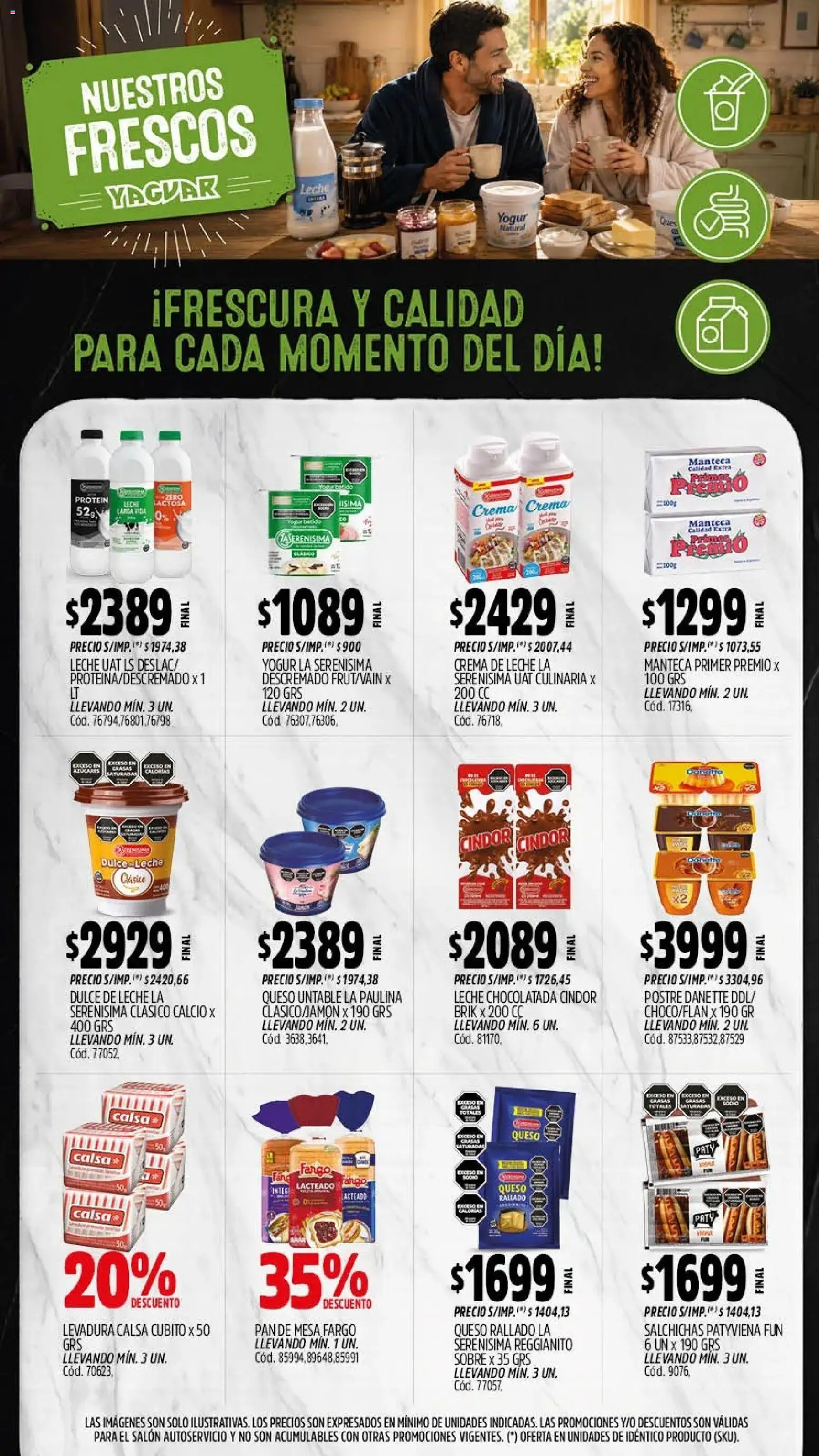 Yaguar - Oferta Semanal Parque Chacabuco │ válido desde el 21/09/2026 | Página: 10 | Productos: Untable, Dulce, Manteca, Chocolatada