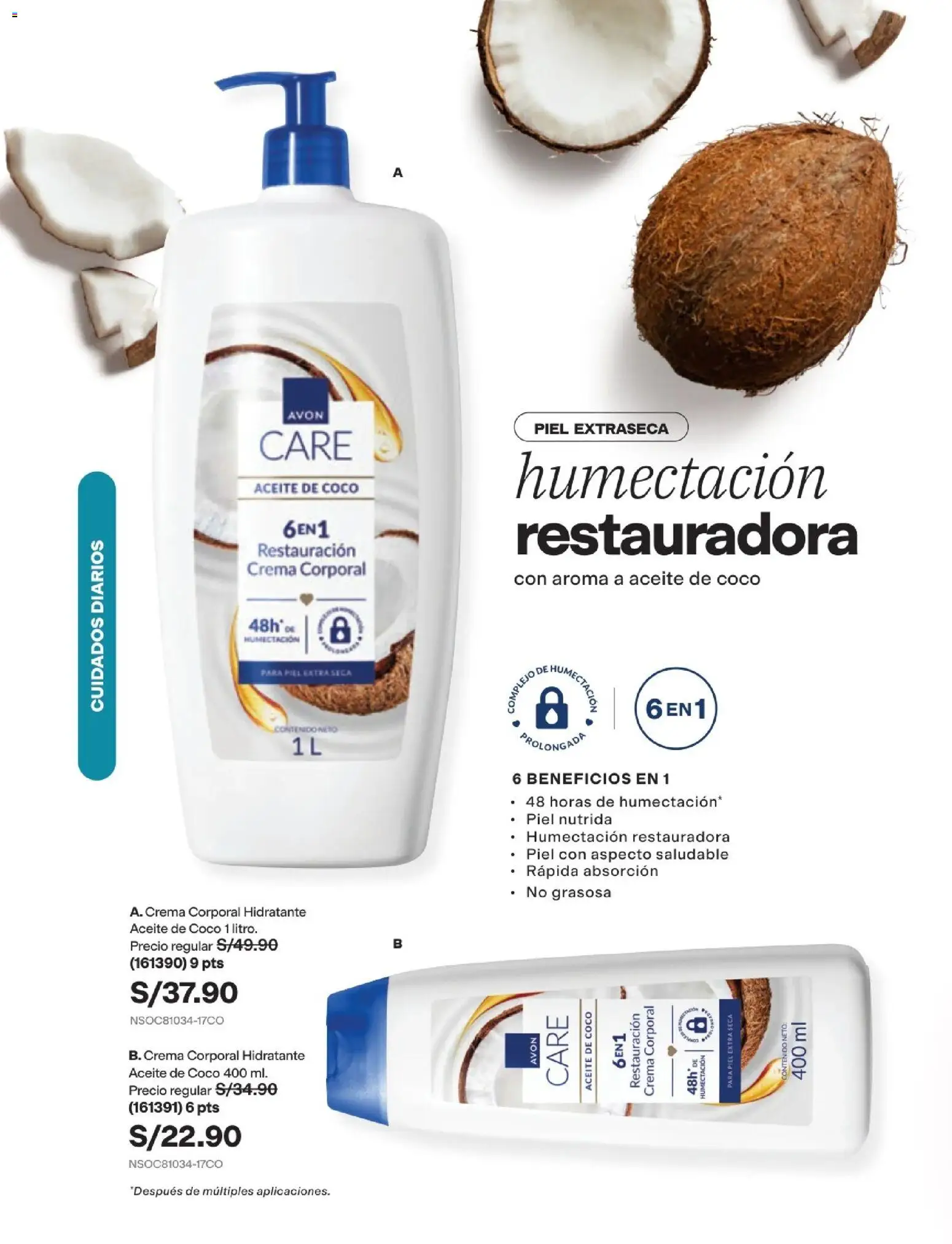 Catálogo Avon válido desde 15/09/2026 | Página: 135 | Productos: Aceite, Crema, Coco, Aceite de coco