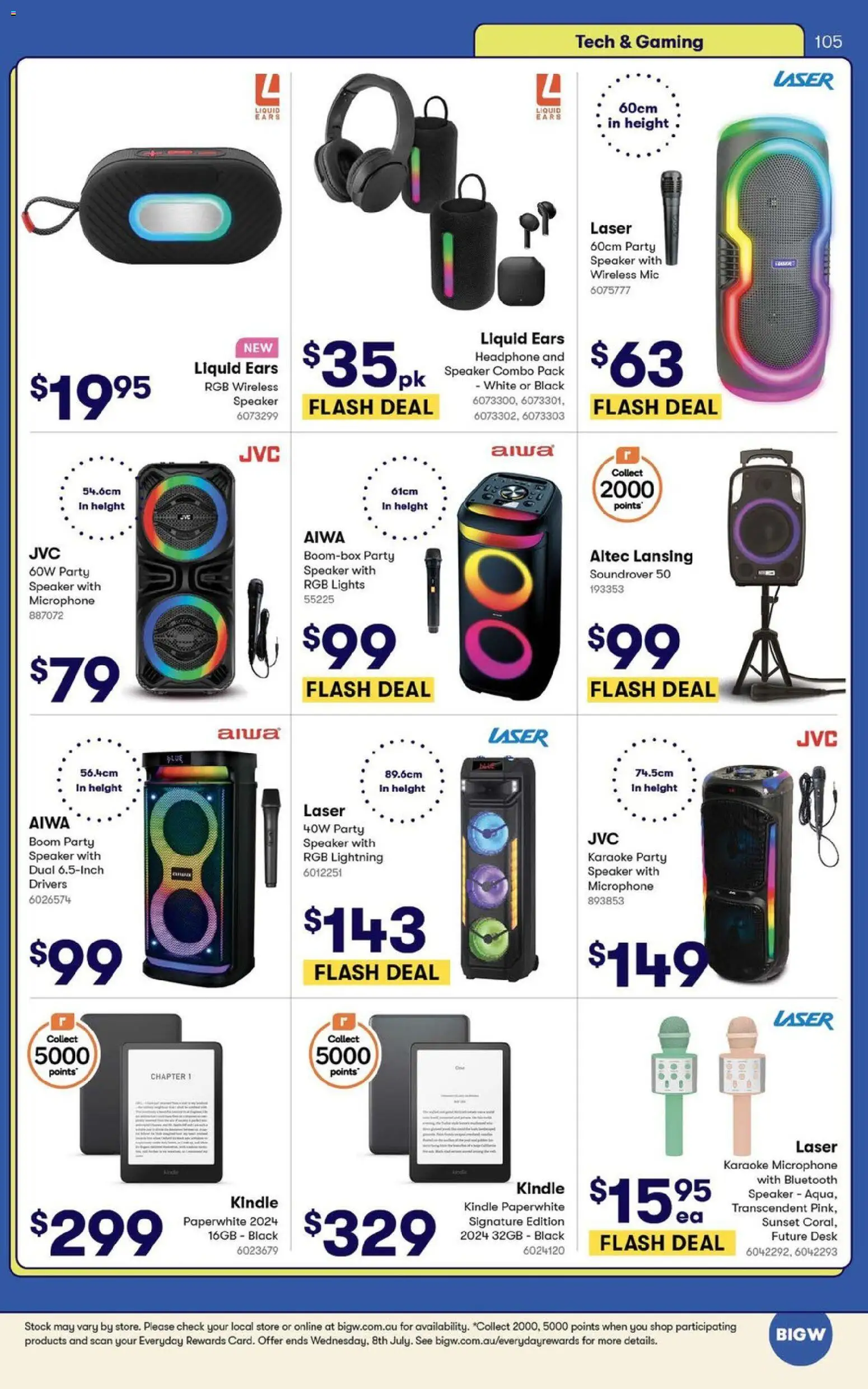 Big W catalogue - valid from 09.06.2026 | Page: 105 | Products: Desk, Bluetooth speaker, Microphone, Speaker