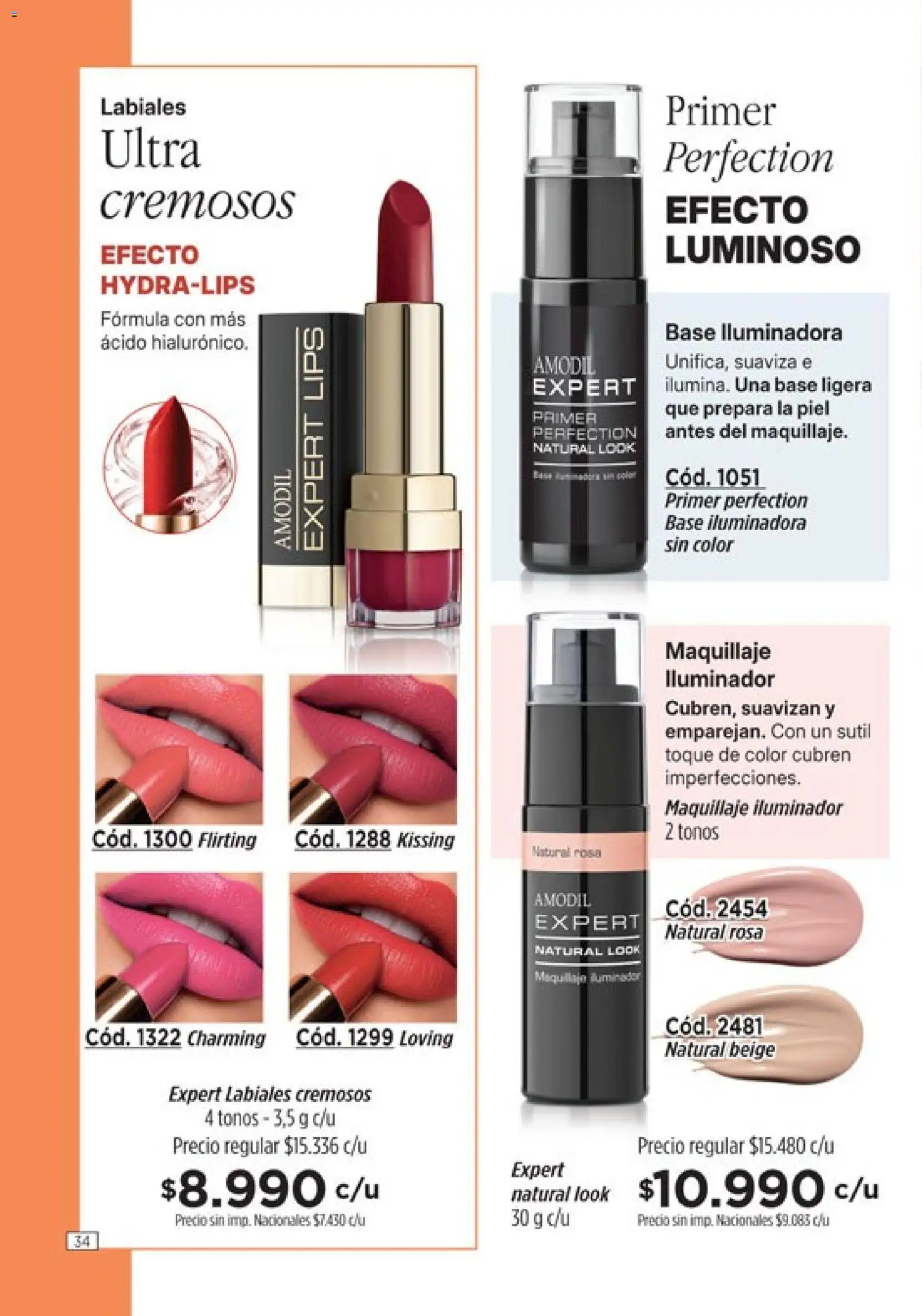 Catálogo Amodil Campaña 15 │ válido desde el 26/08/2026 | Página: 34 | Productos: Maquillaje, Iluminador