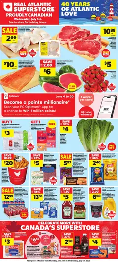Preview of Atlantic Superstore weekly flyer / circulaire from shop Atlantic Superstore valid from Jun 25, 2026 | Page: 2 | Products: Strawberries, Ketchup, Powder, Box