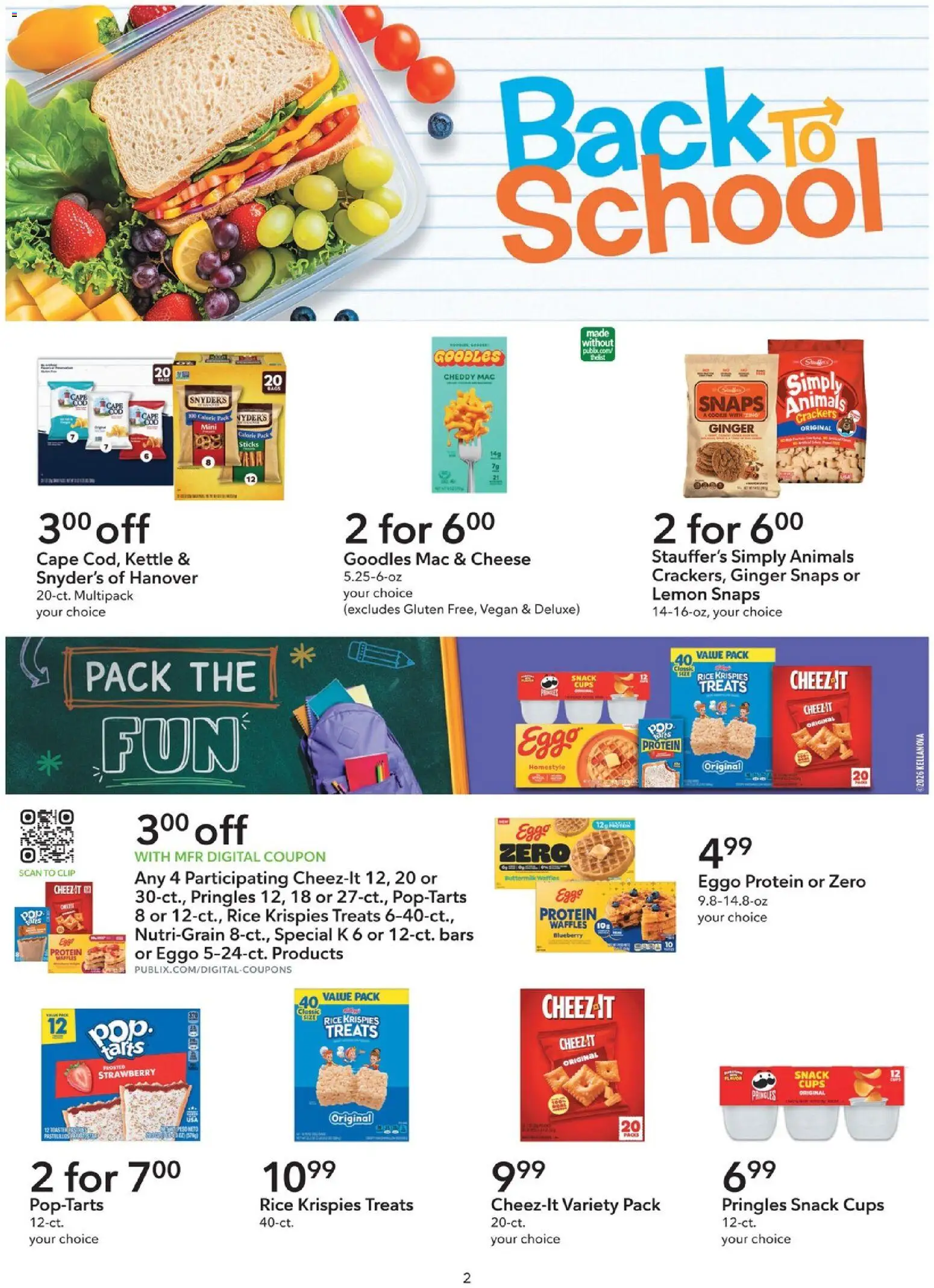 Publix Extra Savings - valid from 08/12/2026 | Page: 2 | Products: Waffles, Clip, Rice, Kettle