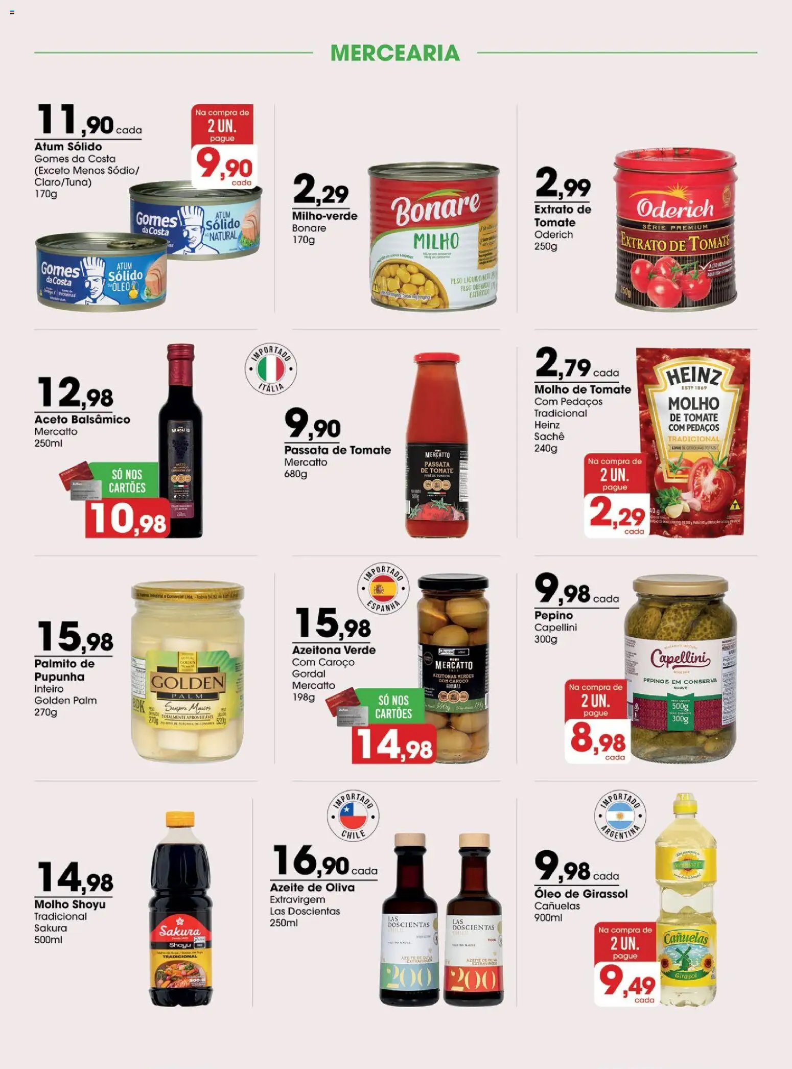 Zaffari Folheto - válido de 29/09/2026 | Página: 3 | Produtos: Passata de tomate, Tomate, Azeite de oliva, Milho