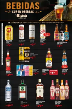 Bistek Supermercados ofertas Bebidas - Pré-Visualização do folheto da loja Bistek Supermercados, válido de 08.05.2026