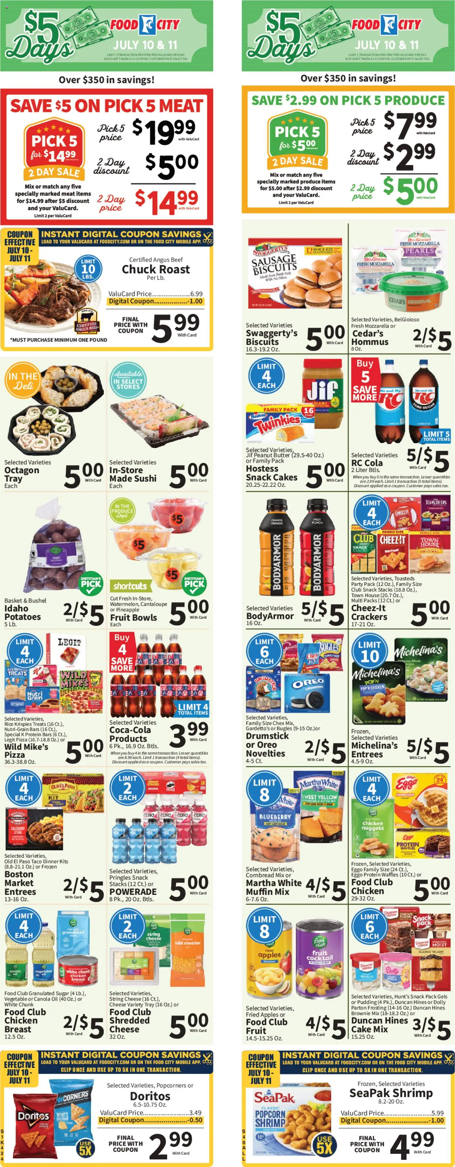 Food City Weekly Ad - valid from 07/08/2026 | Page: 1 | Products: Oil, Apples, Beef, Potatoes