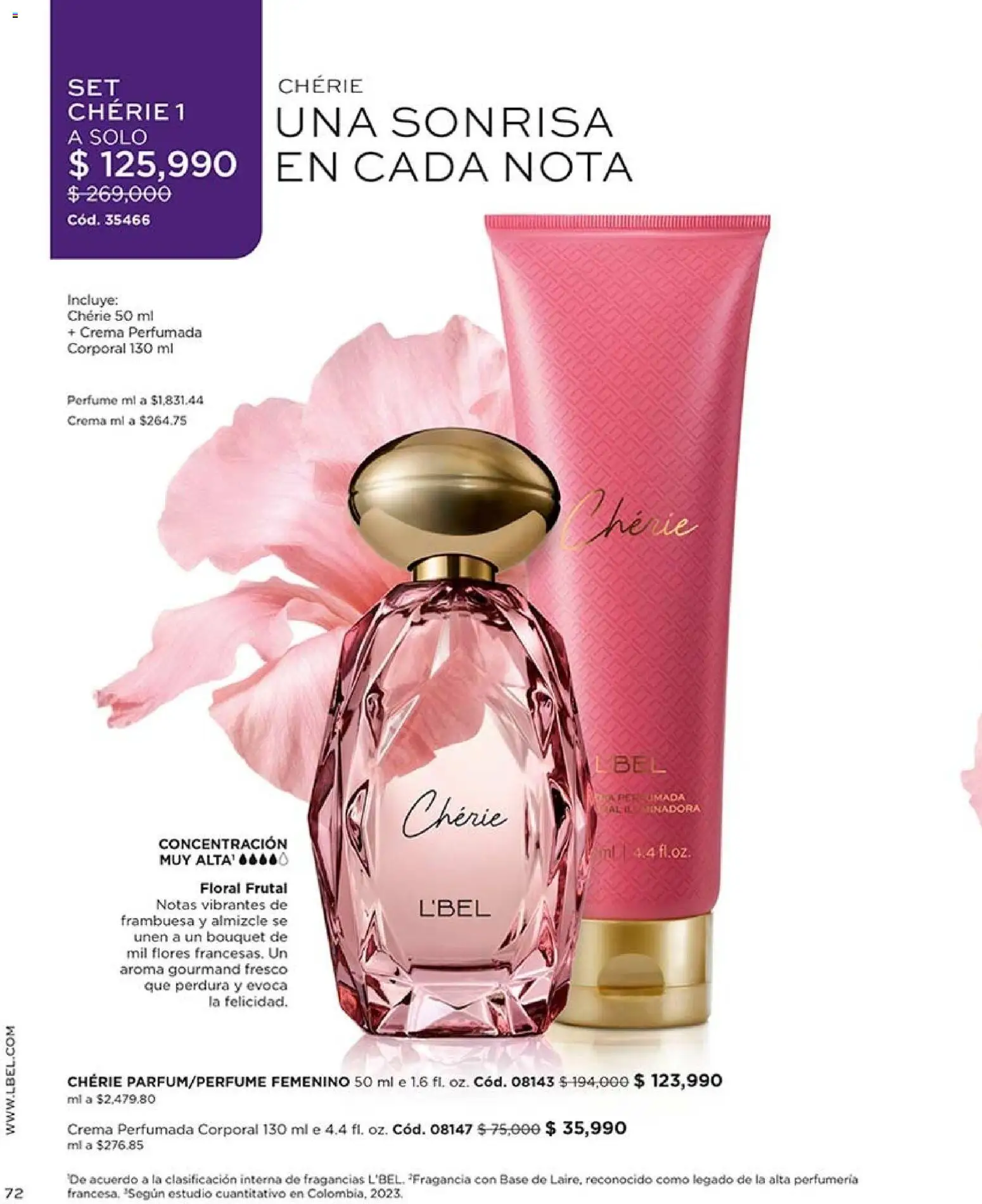 L'Bel revista - valida desde el 07/08/2026 | Página: 72 | Productos: Crema, Perfume