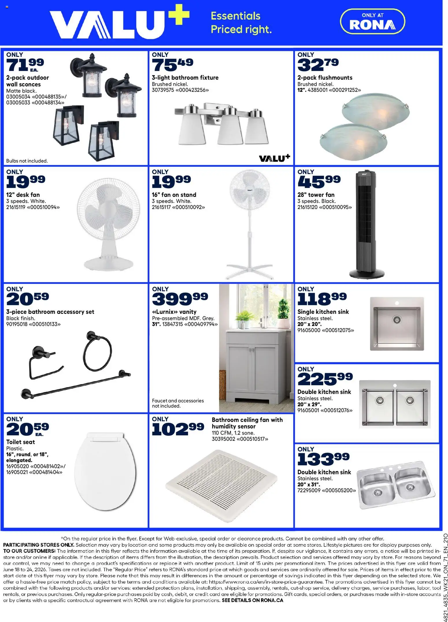 Rona flyer valid from 18.06.2026 | Page: 6 | Products: Fan