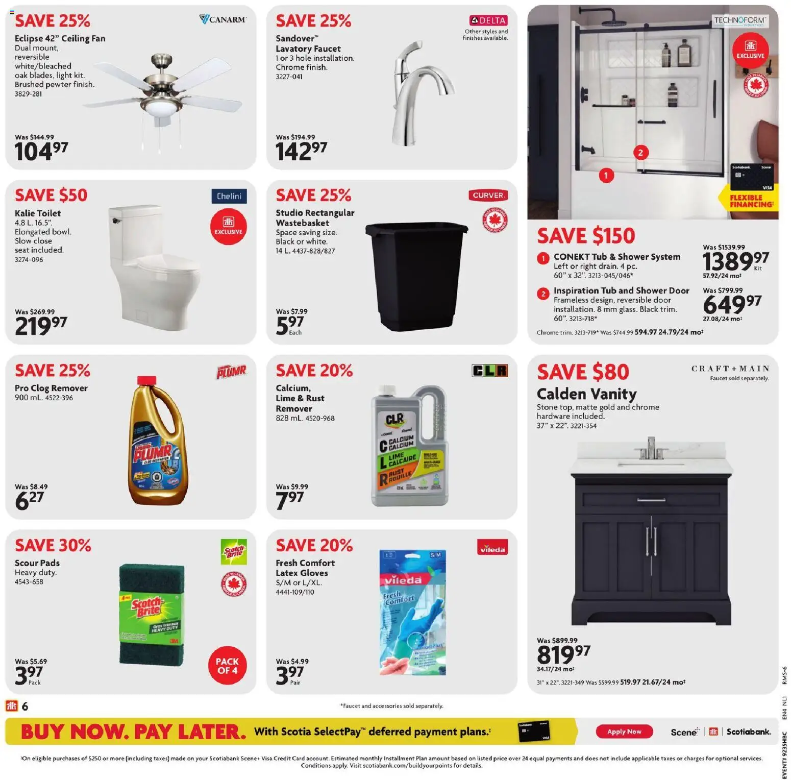 Home Hardware flyer valid from Aug 27, 2026 | Page: 6 | Products: Lime, Fan, Shower, Door