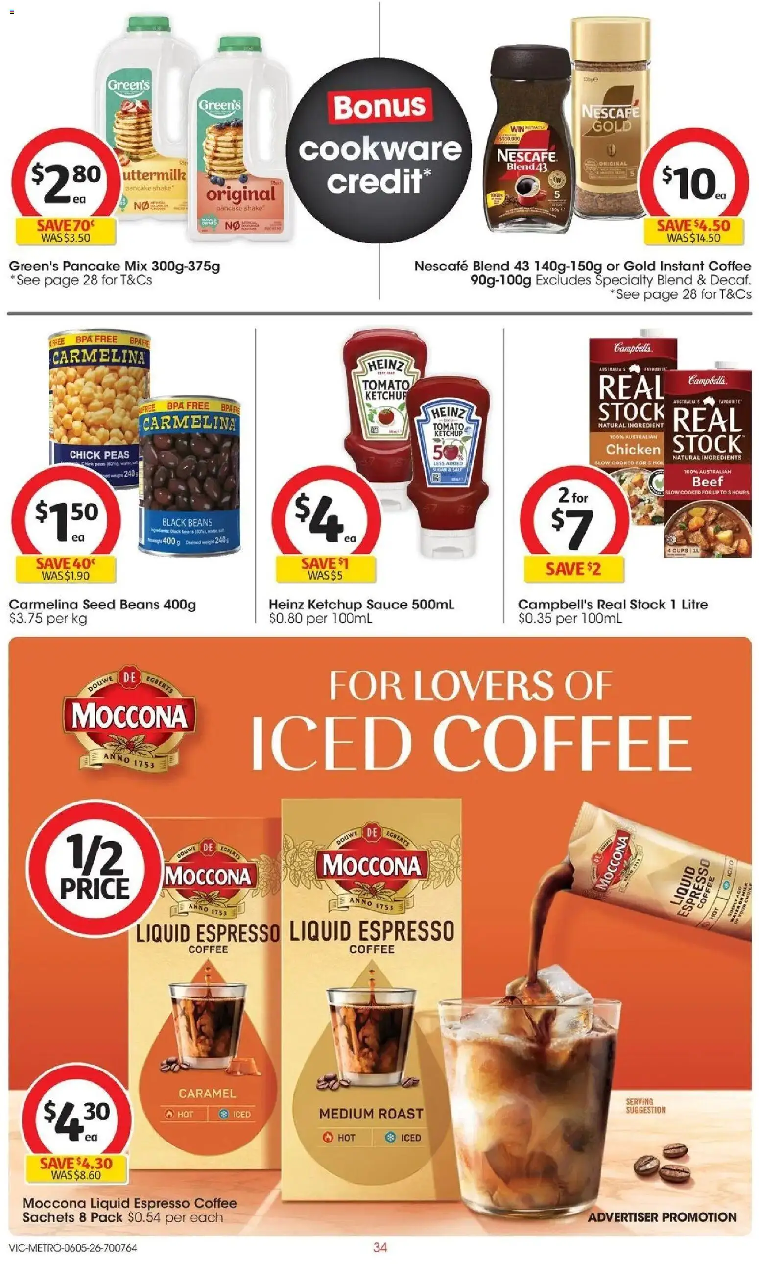 Coles catalogue - valid from 05.05.2026 | Page: 34 | Products: Beef, Cookware, Ketchup, Nescafe