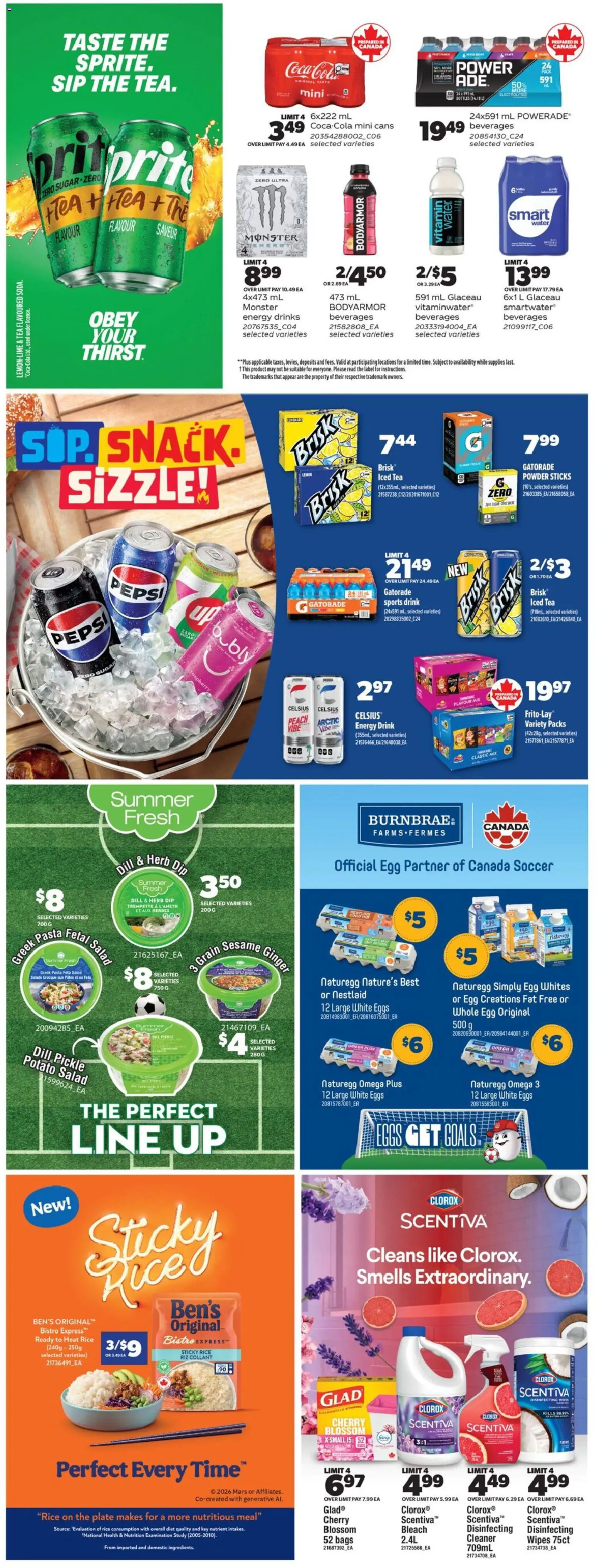 Real Canadian Superstore flyer valid from 18.06.2026 | Page: 45 | Products: Rice, Tea, Pasta, Eggs