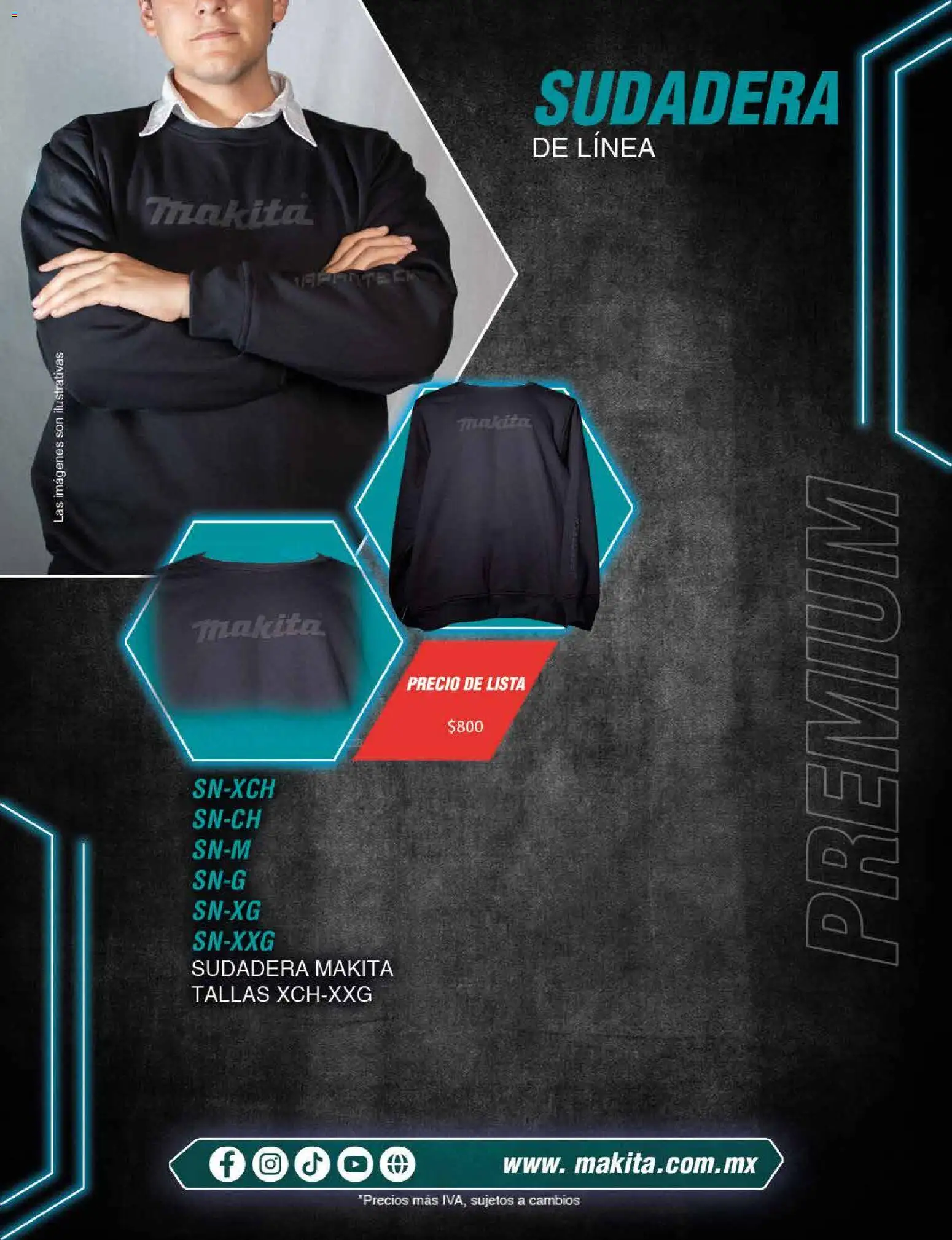 Nuevas ofertas de Makita válidas en toda la República Mexicana desde el 18/02/2026. ¡Encuentra las mejores ofertas en Makita catálogo Publicidad! | Página: 12 | Productos: Sudadera
