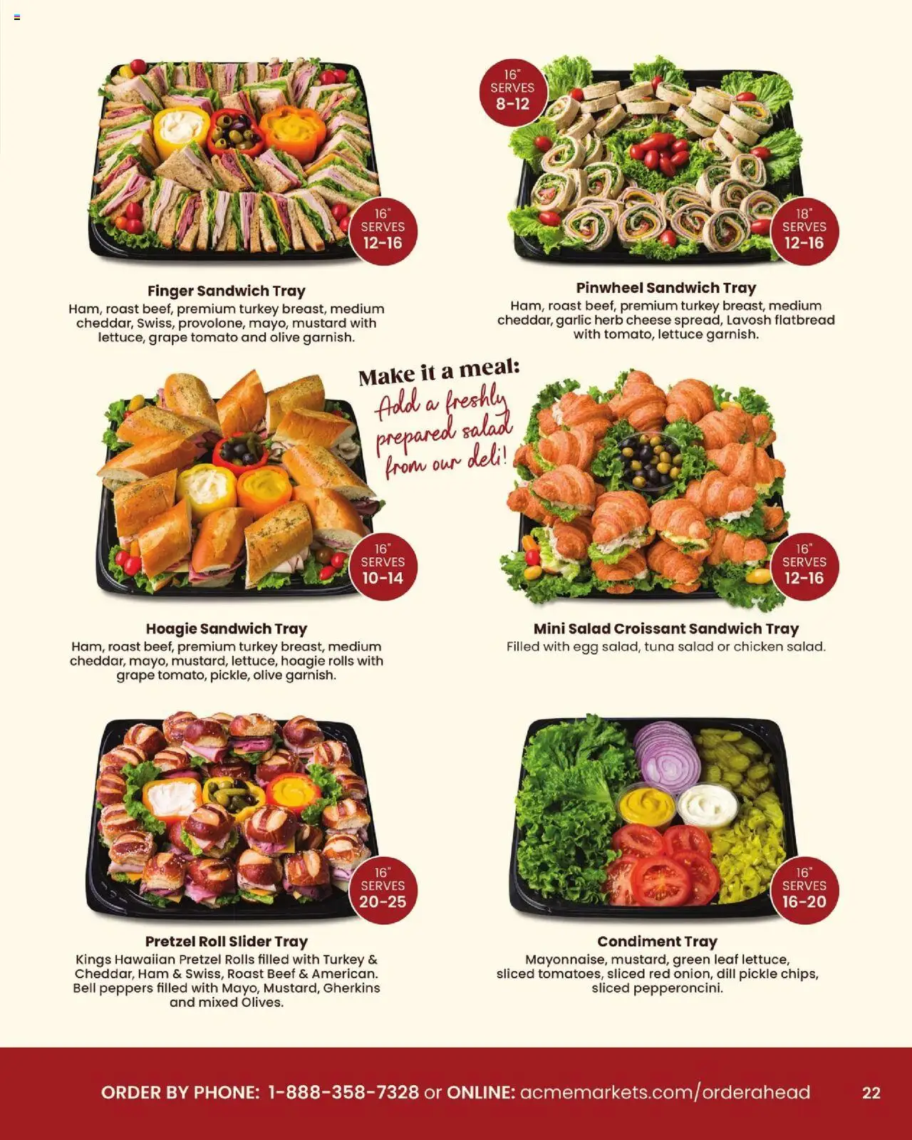 Acme Entertaining Guide - valid from 10/03/2025 | Page: 23 | Products: Lettuce, Chicken, Cheese, Salad