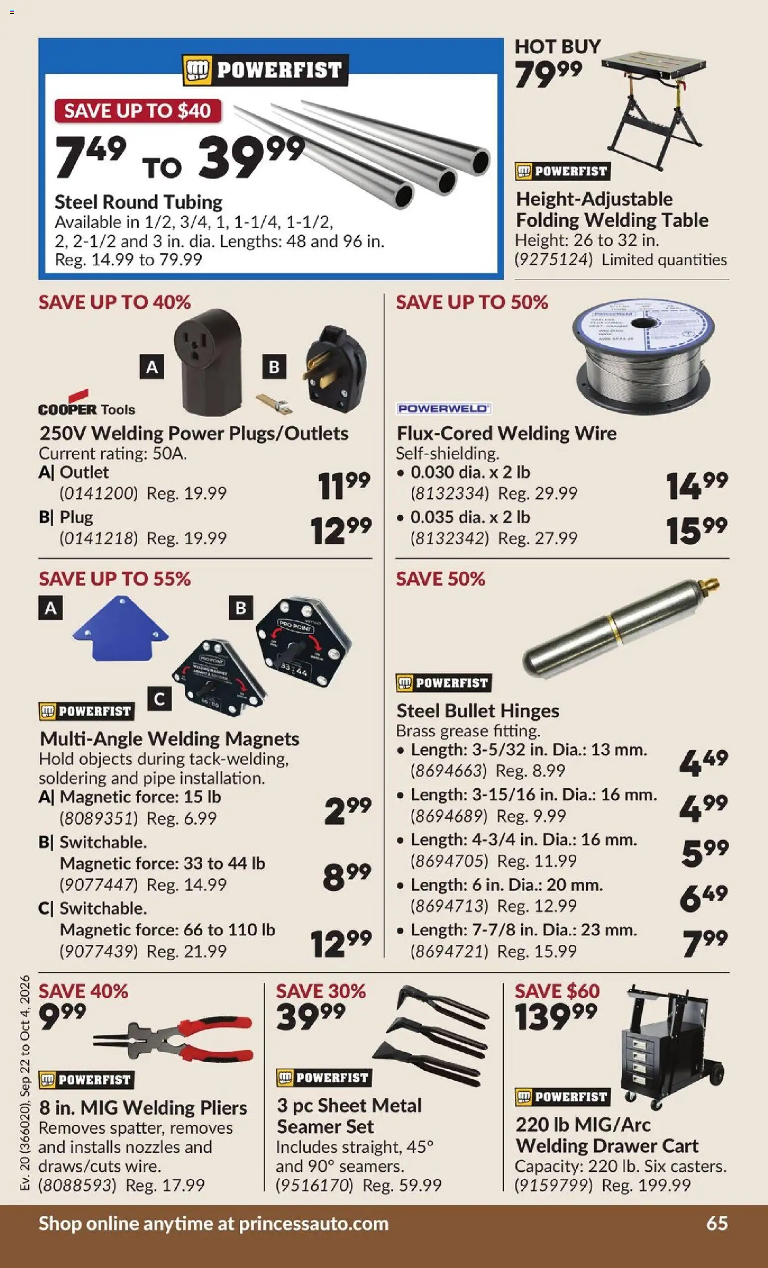 Princess Auto flyer valid from Sep 22, 2026 | Page: 70