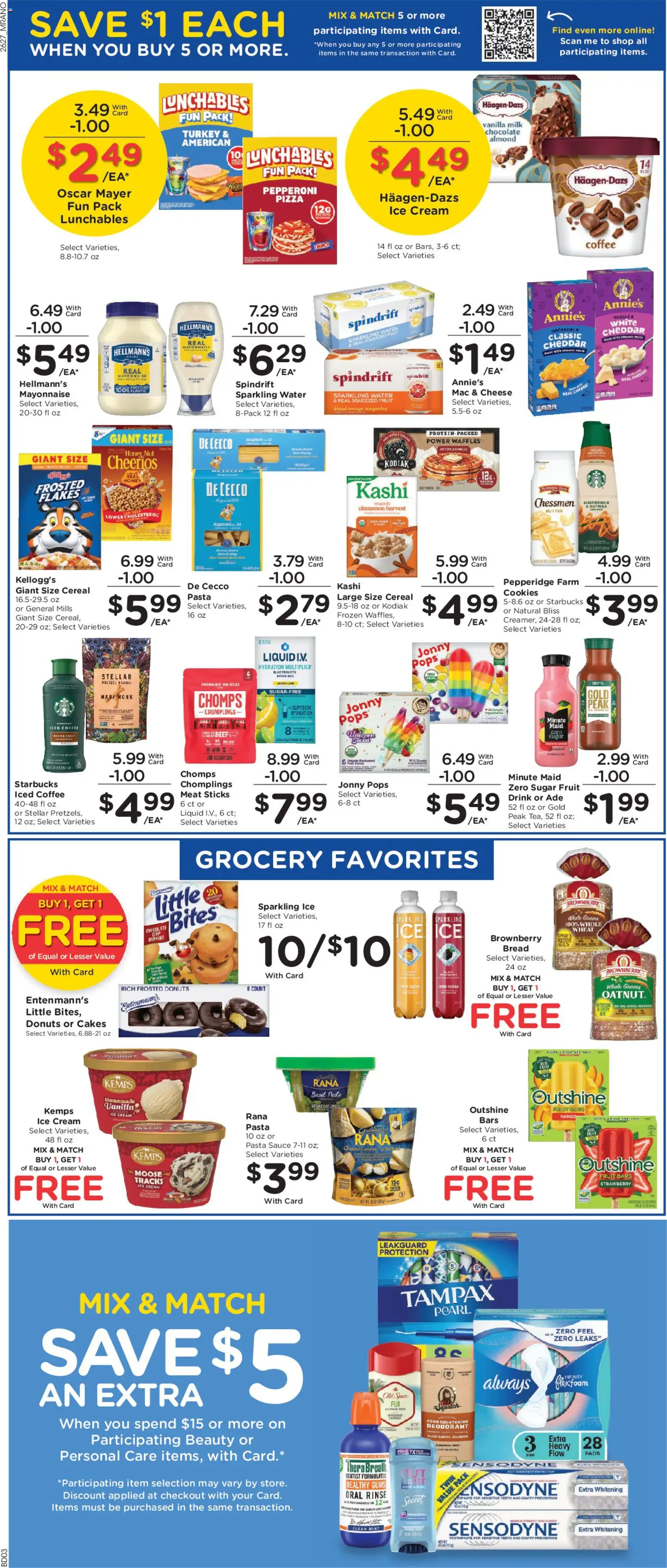 Mariano's Weekly Ad - valid from 08/05/2026 | Page: 8 | Products: Milk, Pizza, Cream, Mayonnaise