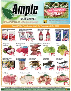Preview of Ample Food Market weekly flyer / circulaire from shop Ample Food Market valid from Jul 3, 2026