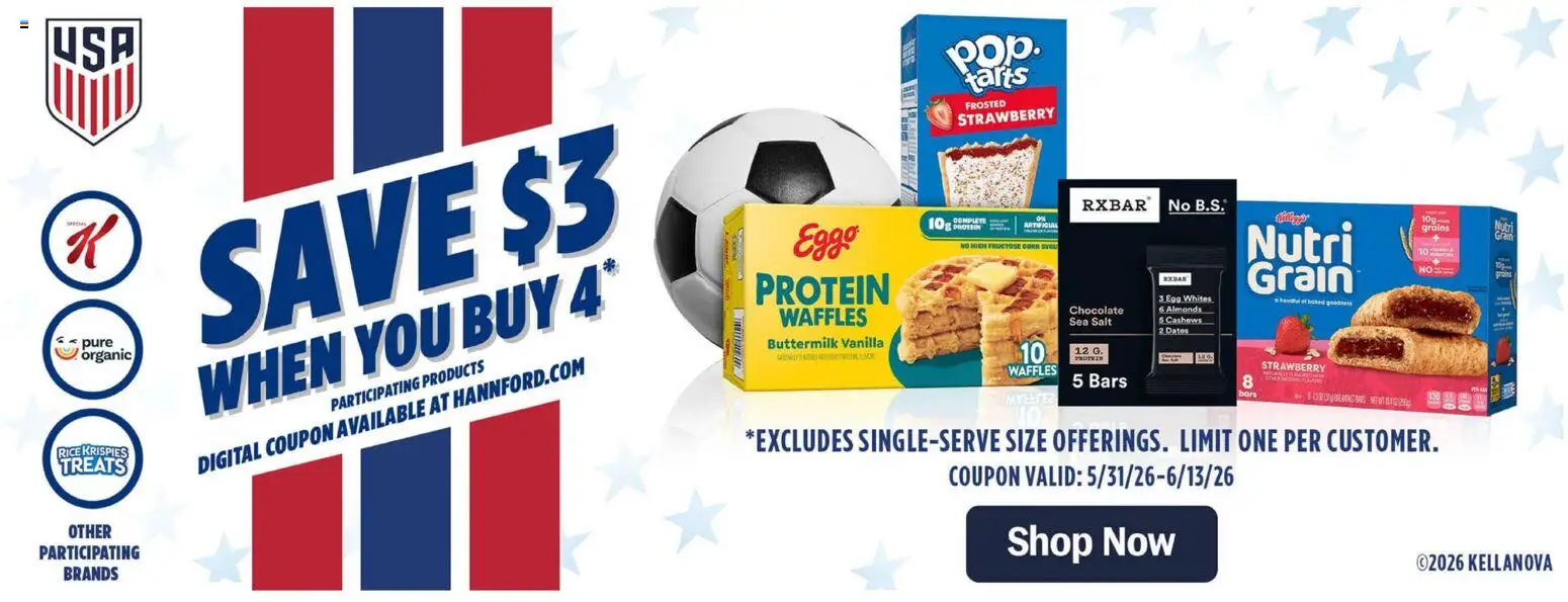 Hannaford Weekly Ad - valid from 07.06.2026 | Page: 11 | Products: Corn, Chocolate, Rice, Salt