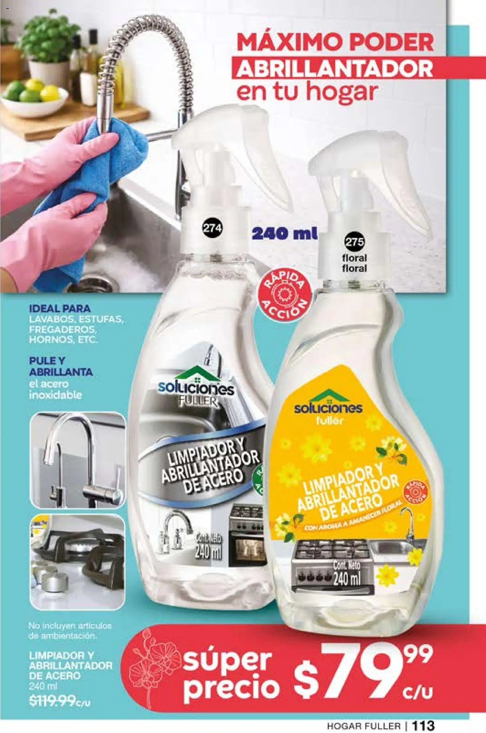 Nuevas ofertas de Fuller válidas en toda la República Mexicana desde el 01.04.2026. ¡Encuentra las mejores ofertas en Fuller campaña 26 2026! | Página: 113 | Productos: Limpiador