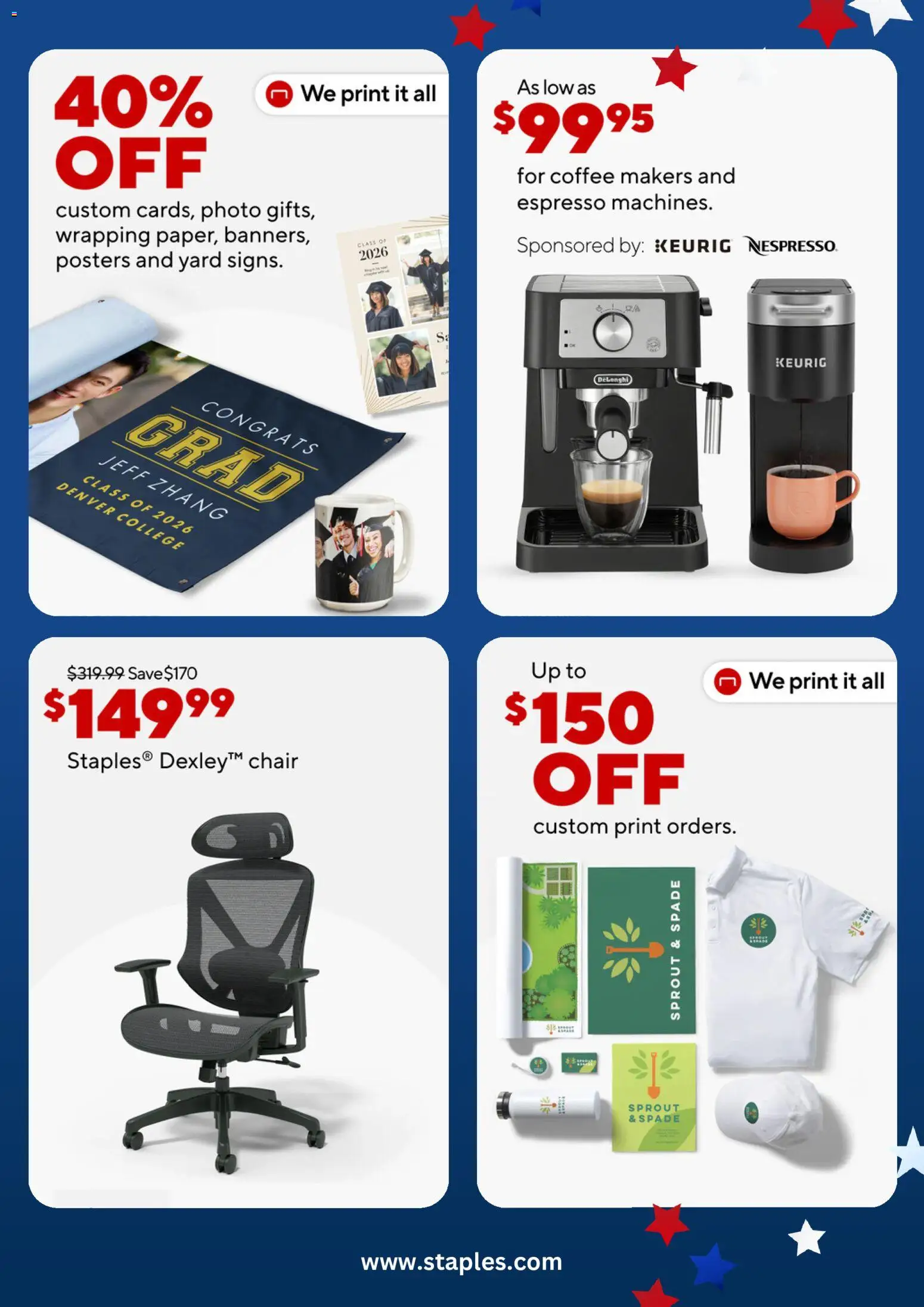 Staples Weekly Ad - valid from 24.05.2026 | Page: 5 | Products: Spade, Chair, Coffee