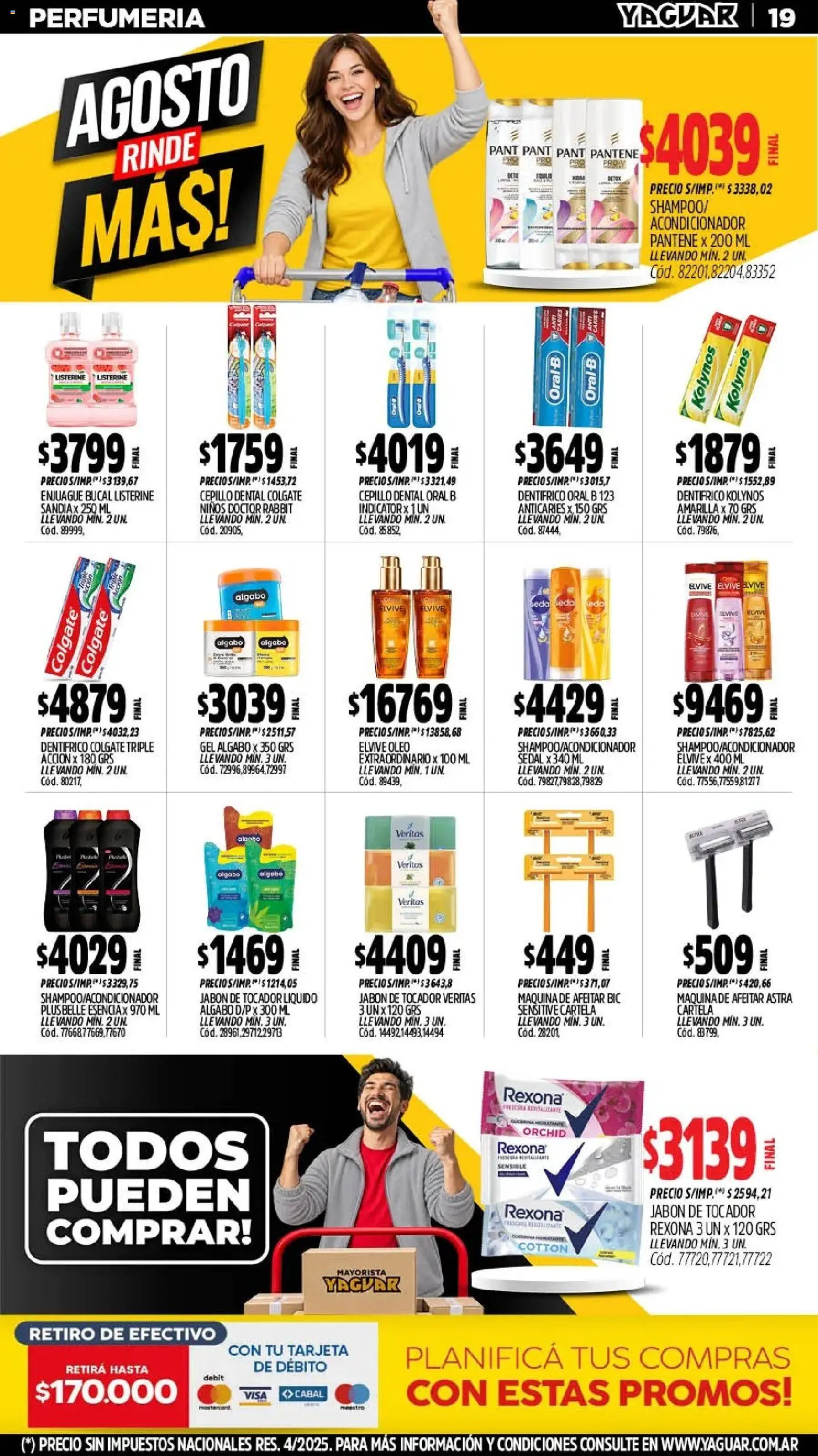 Yaguar - Oferta Semanal General Roca │ válido desde el 17/07/2026 | Página: 21 | Productos: Listerine, Acondicionador, Jabón, Enjuague bucal