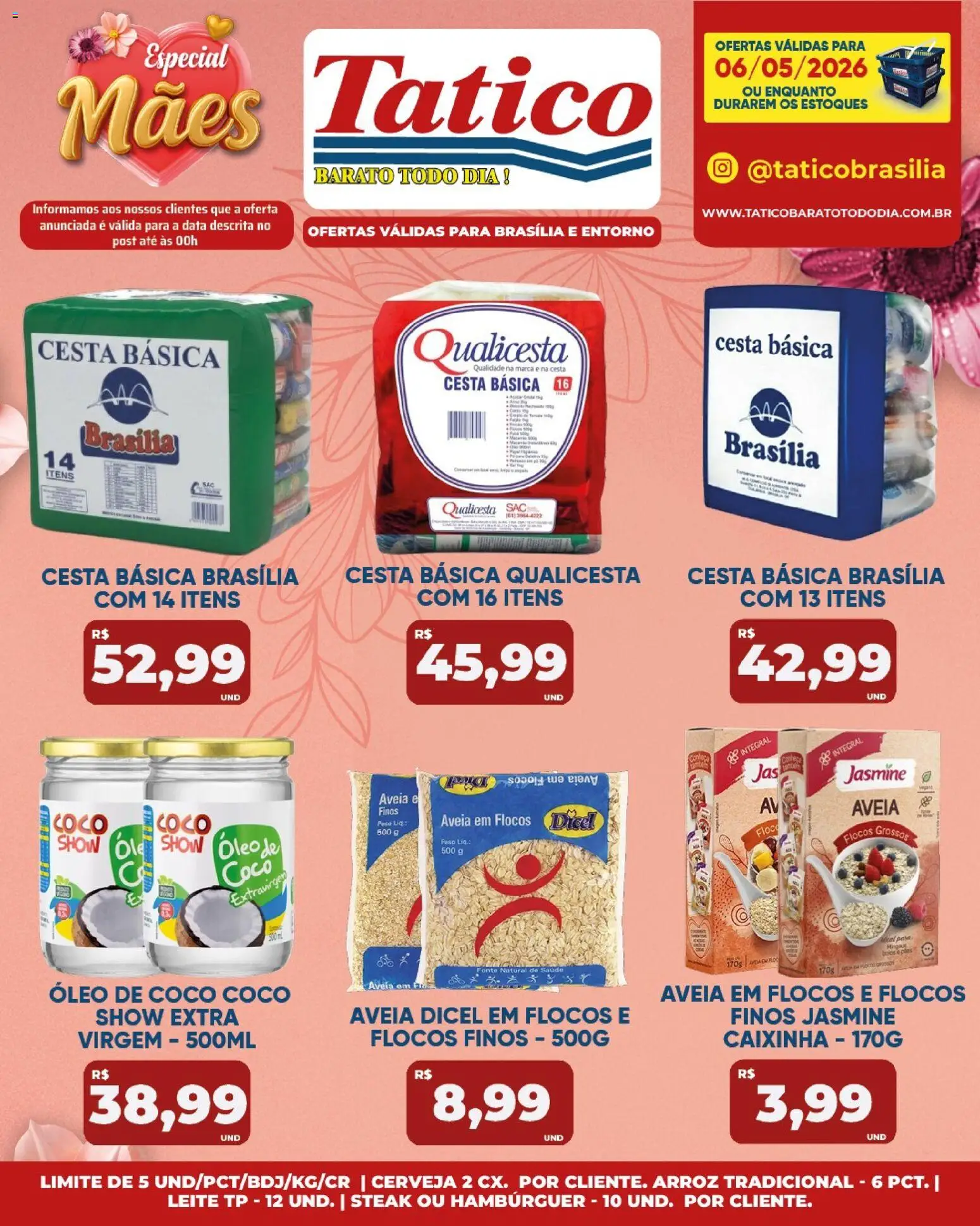 Tatico Folheto - válido de 07.05.2026 | Página: 50 | Produtos: Coco, Leite, Óleo, Hambúrguer