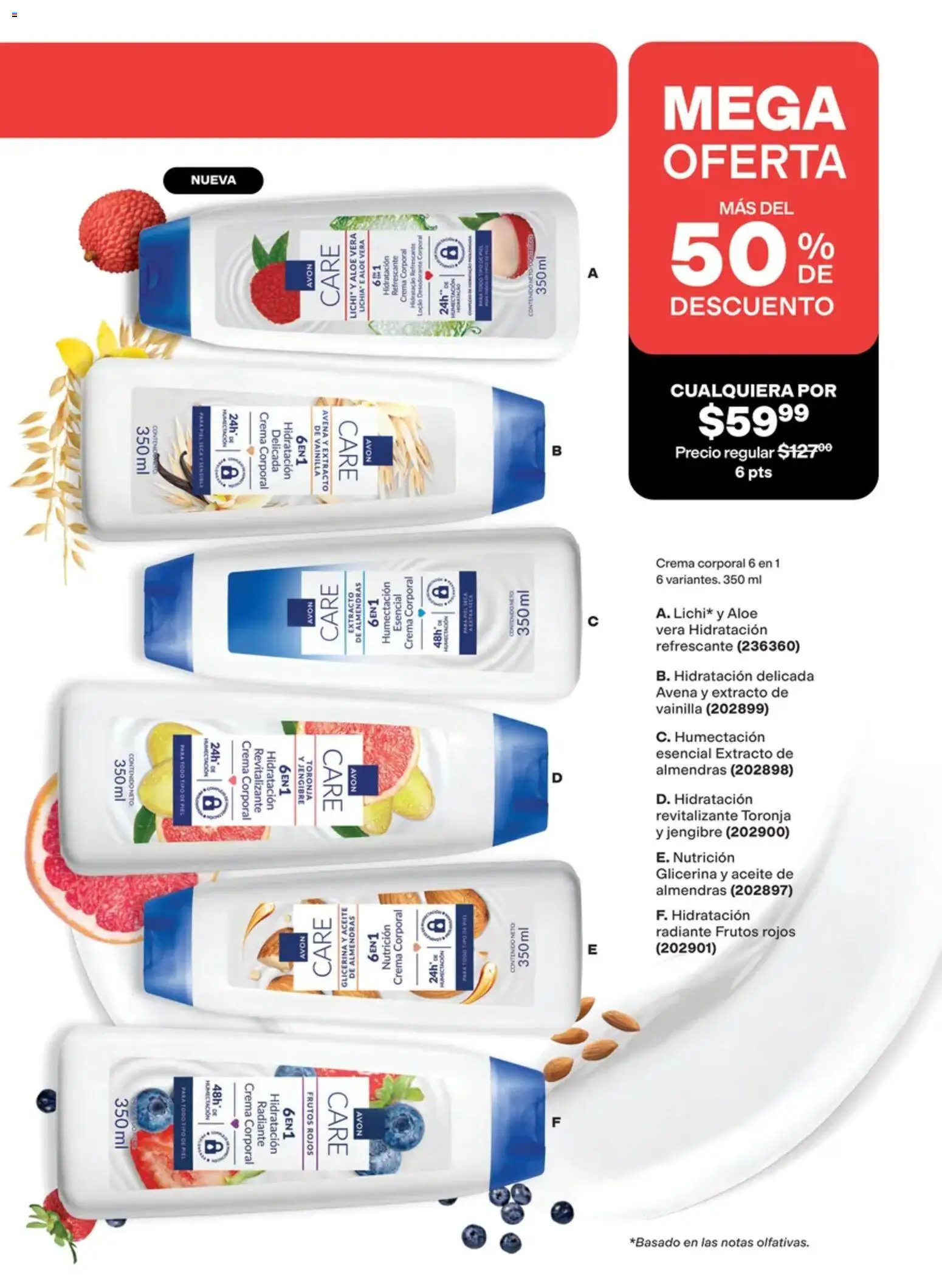 Nuevas ofertas de AVON válidas en toda la República Mexicana desde el 02/10/2026. ¡Encuentra las mejores ofertas en AVON campaña 15 2026! | Página: 129 | Productos: Crema, Aceite, Vainilla, Aloe Vera