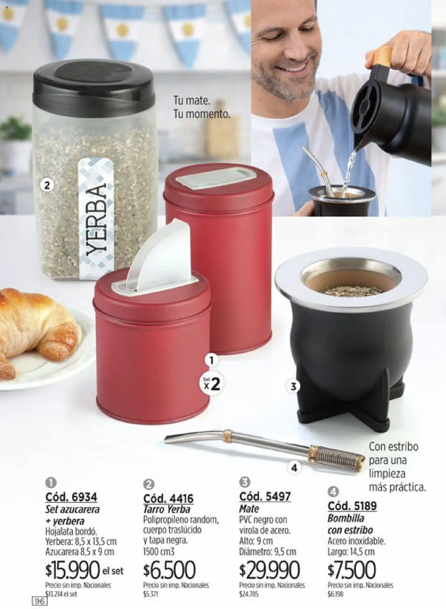 Catálogo Amodil Campaña 9 │ válido desde el 05.05.2026 | Página: 96 | Productos: Mate, Yerbera, Azucarera, Bombilla