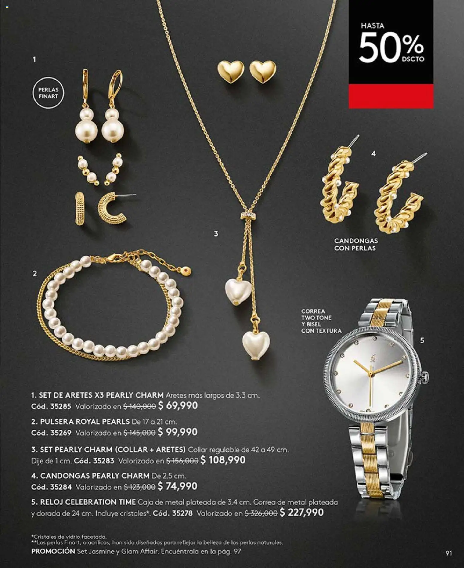 Ésika revista - valida desde el 13.03.2026 | Página: 91 | Productos: Reloj, Aretes, Pulsera, Dije