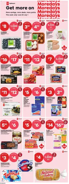 Preview of Atlantic Superstore weekly flyer / circulaire from shop Atlantic Superstore valid from Jun 25, 2026 | Page: 14 | Products: Cheese, Chocolate, Salami, Pork