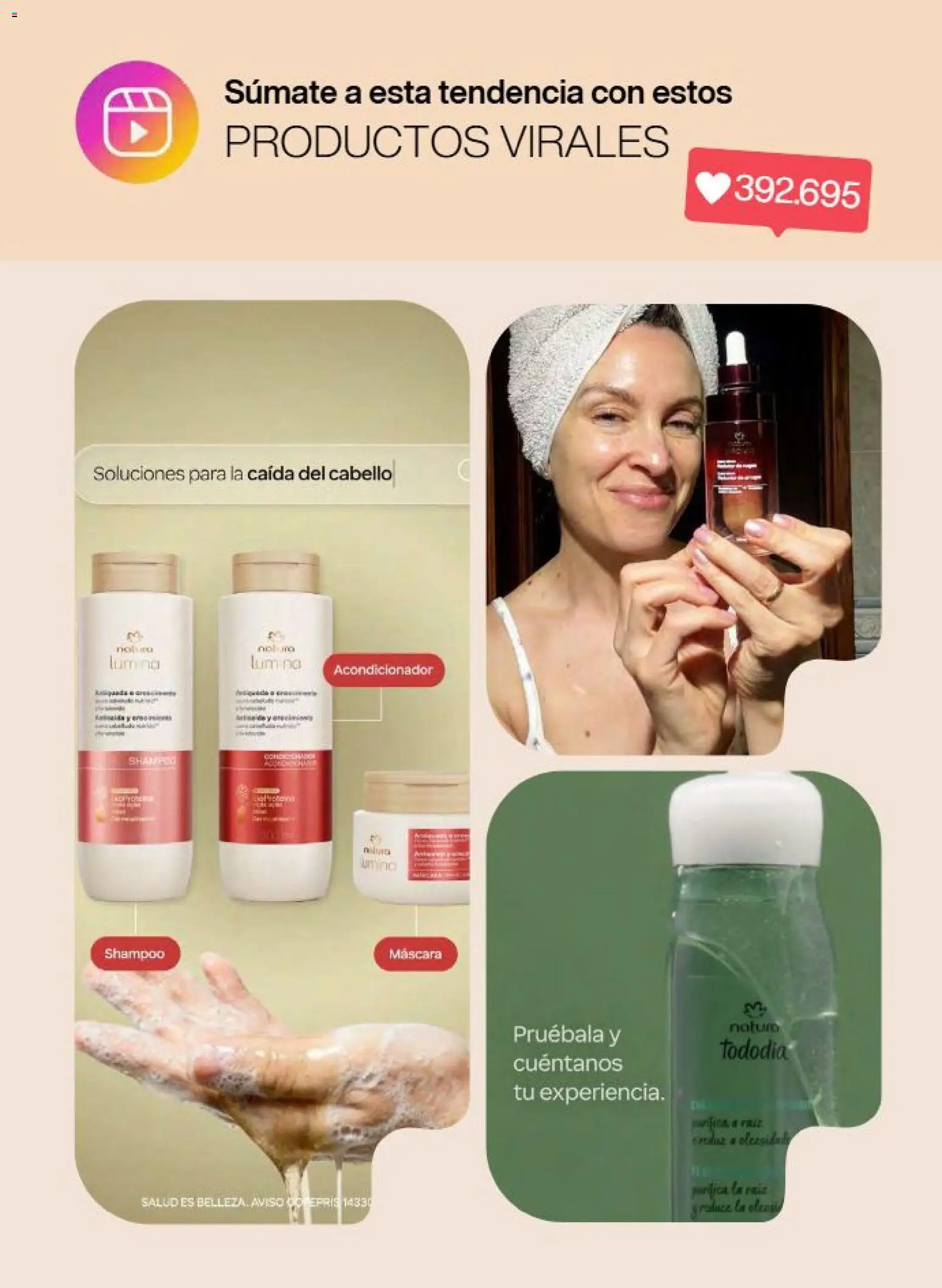 Nuevas ofertas de Natura válidas en toda la República Mexicana desde el 31/07/2026. ¡Encuentra las mejores ofertas en Natura campaña 12 2026! | Página: 6 | Productos: Máscara, Shampoo, Acondicionador