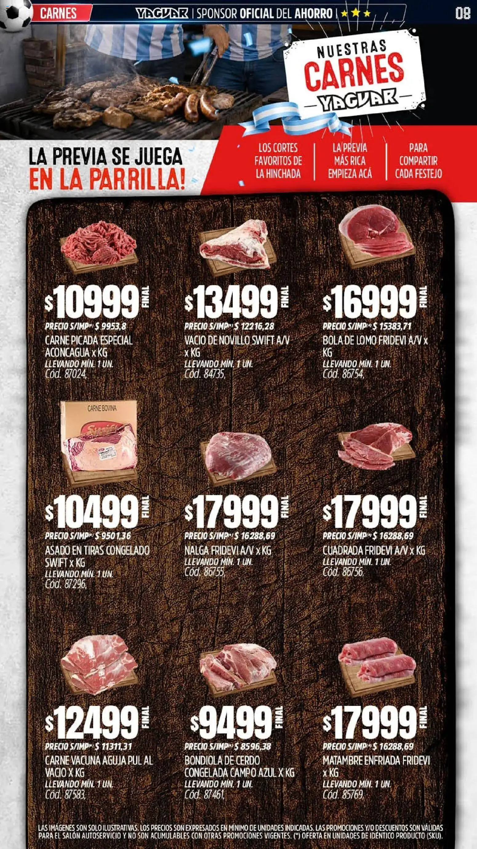 Yaguar - Oferta Semanal Neuquen │ válido desde el 01.06.2026 | Página: 8 | Productos: Juega, Parrilla, Cerdo