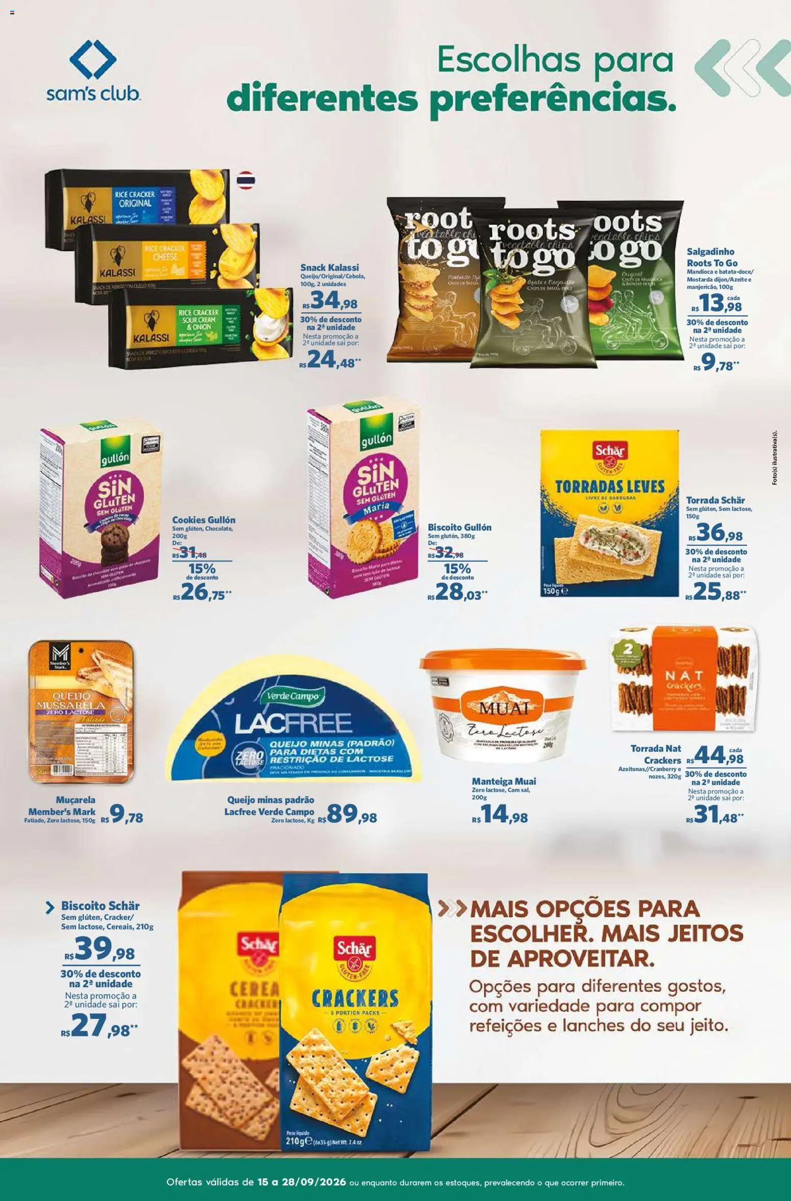 Sam's Club Folheto - válido de 15/09/2026 | Página: 11 | Produtos: Mostarda, Muçarela, Mussarela, Torradas