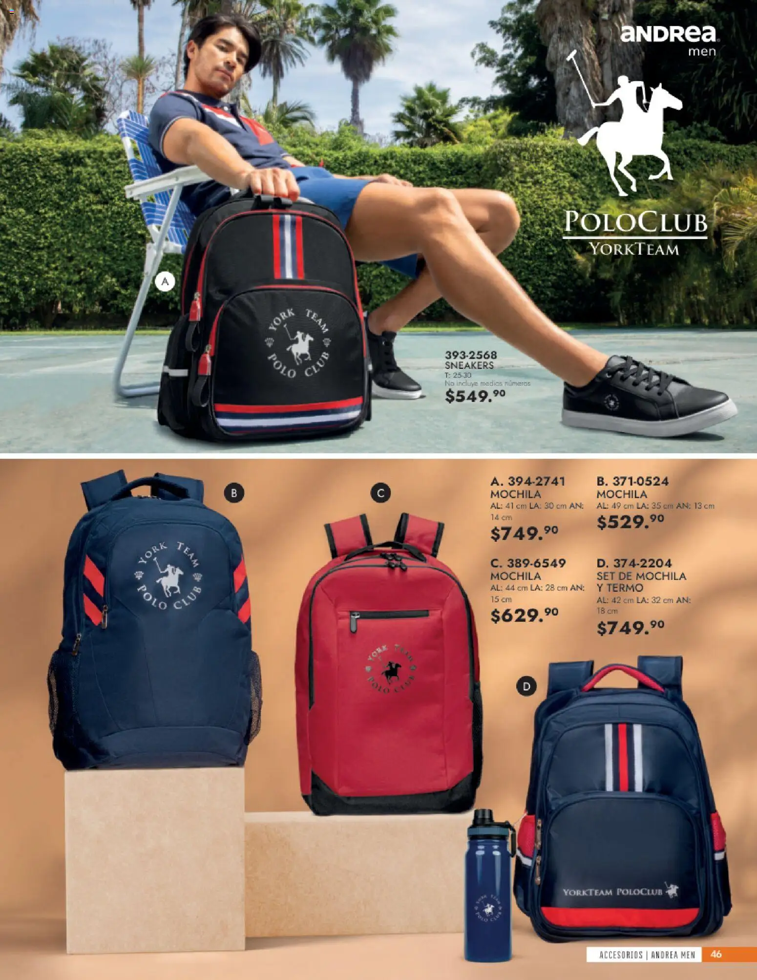 Nuevas ofertas de Andrea válidas en toda la República Mexicana desde el 24/05/2026. ¡Encuentra las mejores ofertas en Andrea catálogo Accesorios para todos! | Página: 46 | Productos: Mochila, Termo