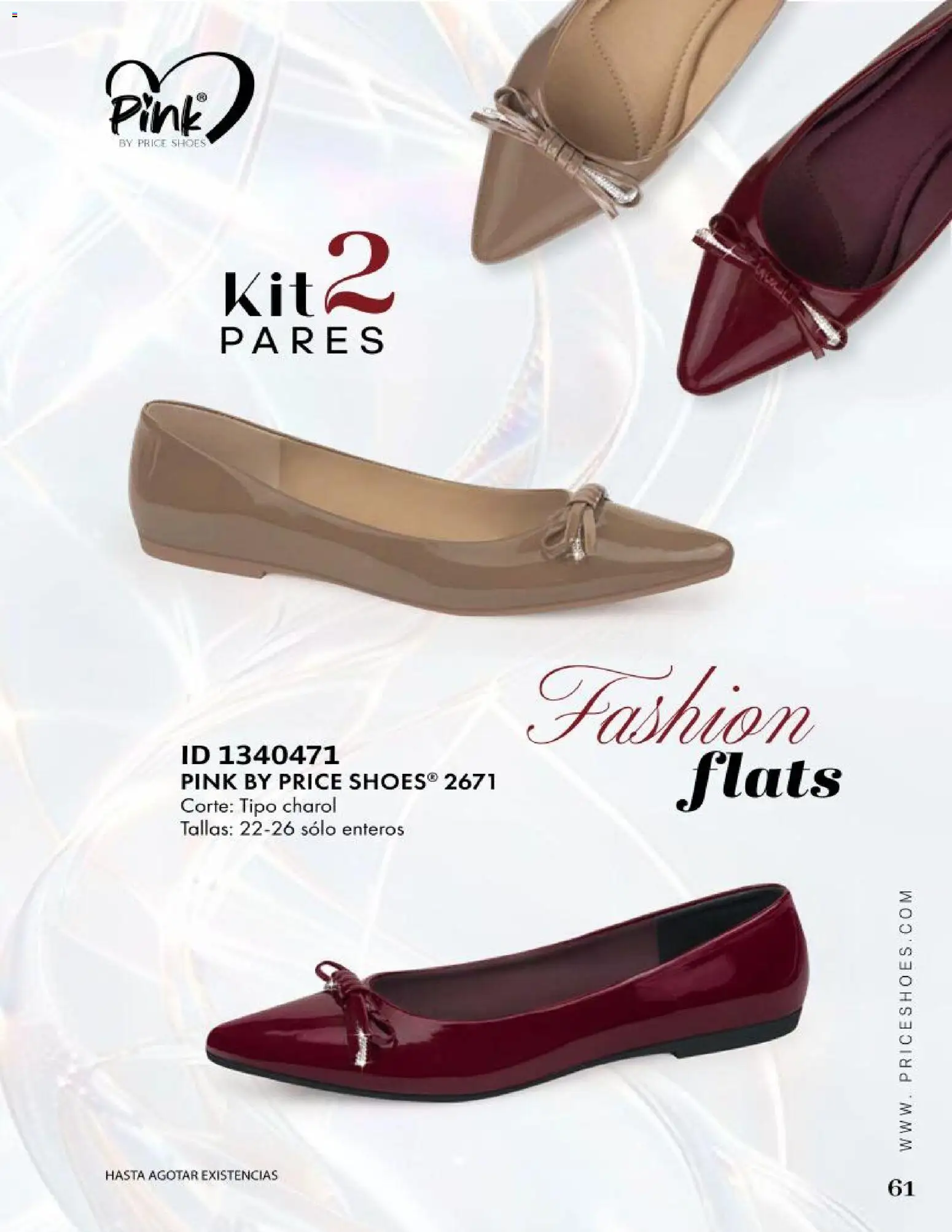Nuevas ofertas de Price Shoes válidas en toda la República Mexicana desde el 09.05.2026. ¡Encuentra las mejores ofertas en Price Shoes catálogo Especial Vestir! | Página: 61