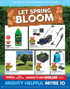 Preview of Mitre 10 catalogue - valid from 09/09/2026