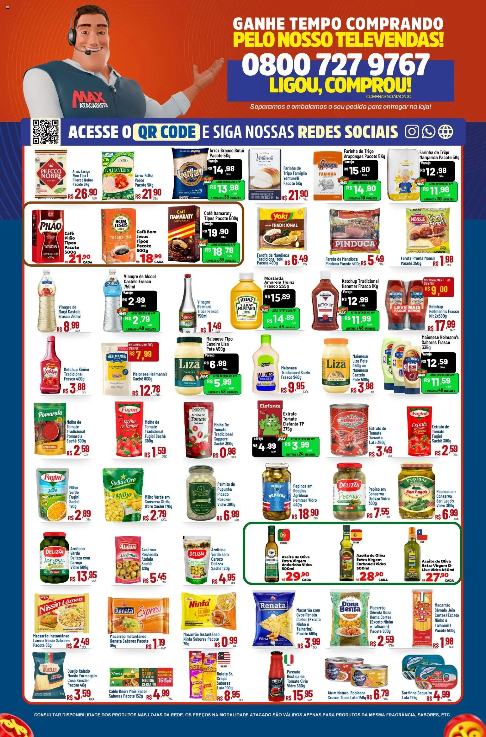 Max Atacadista Folheto - válido de 31/07/2026 | Página: 2 | Produtos: Pupunha, Milho verde, Macarrão instantâneo, Knorr