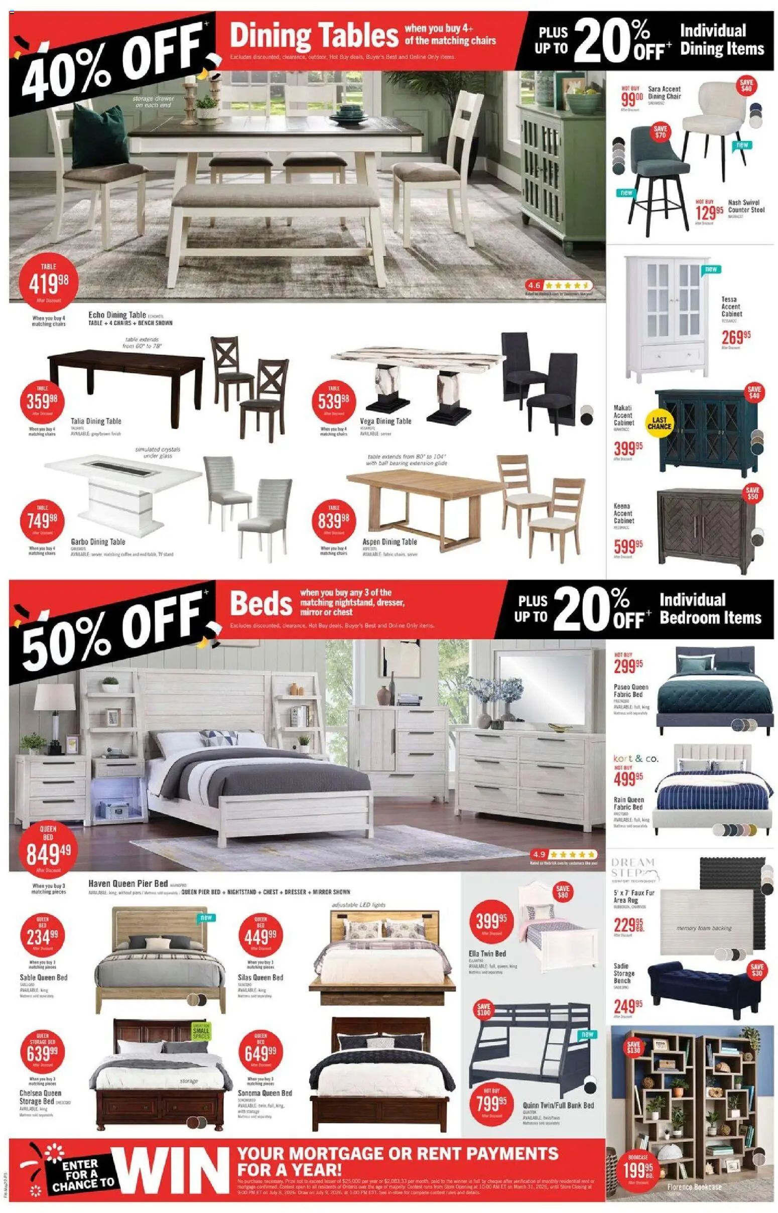 The Brick flyer valid from 22.05.2026 | Page: 9 | Products: Tv, Bed, Table, Chair