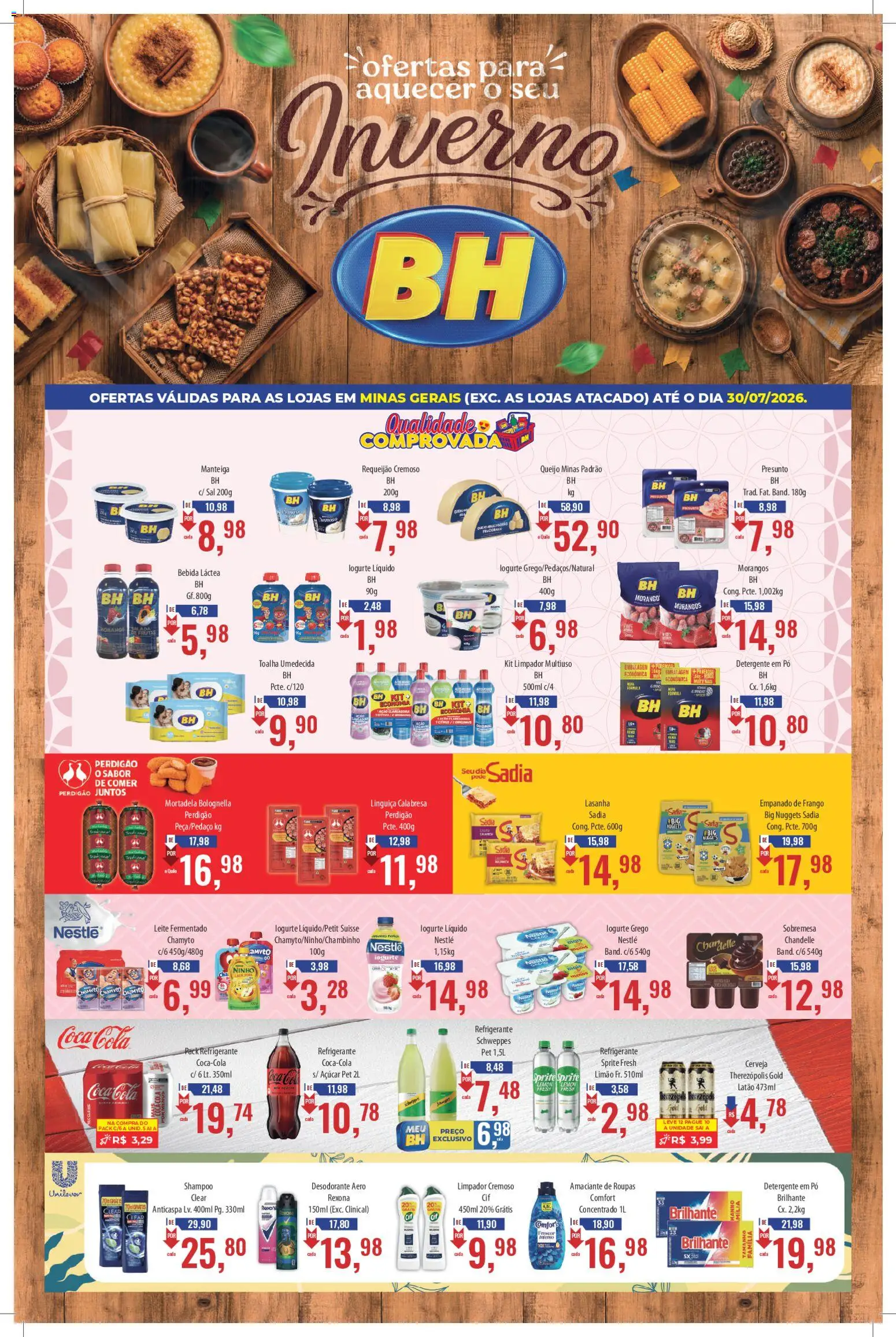 Supermercados BH Folheto - válido de 16/07/2026 | Página: 1