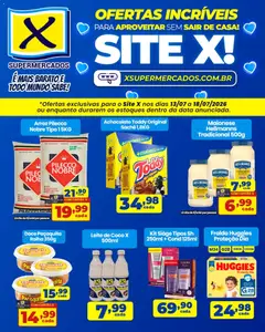 X Supermercados ofertas incríveis - Pré-Visualização do folheto da loja X Supermercados, válido de 13/07/2026