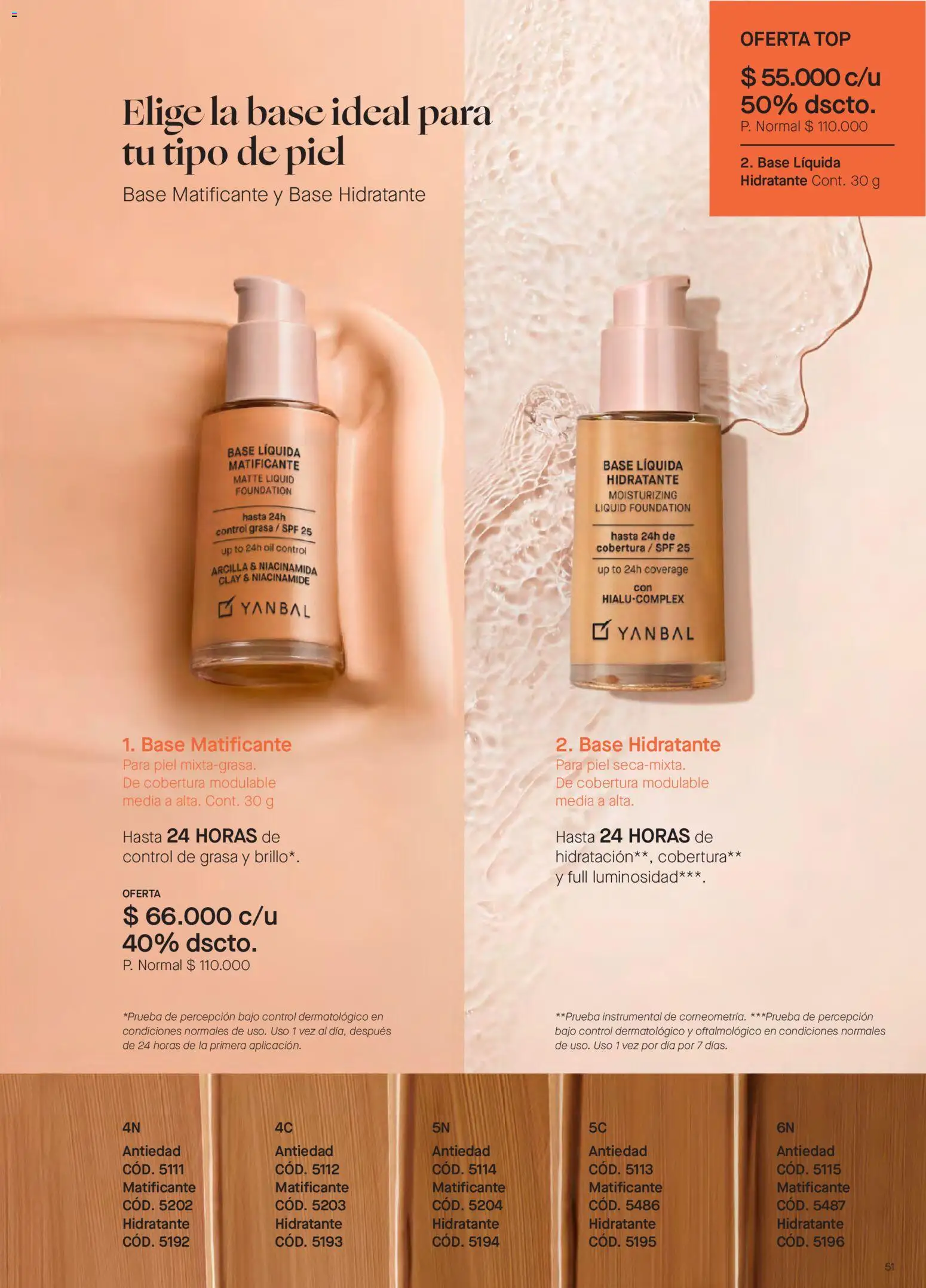 Yanbal revista - valida desde el 15/08/2026 | Página: 51 | Productos: Bajo, Brillo, Top