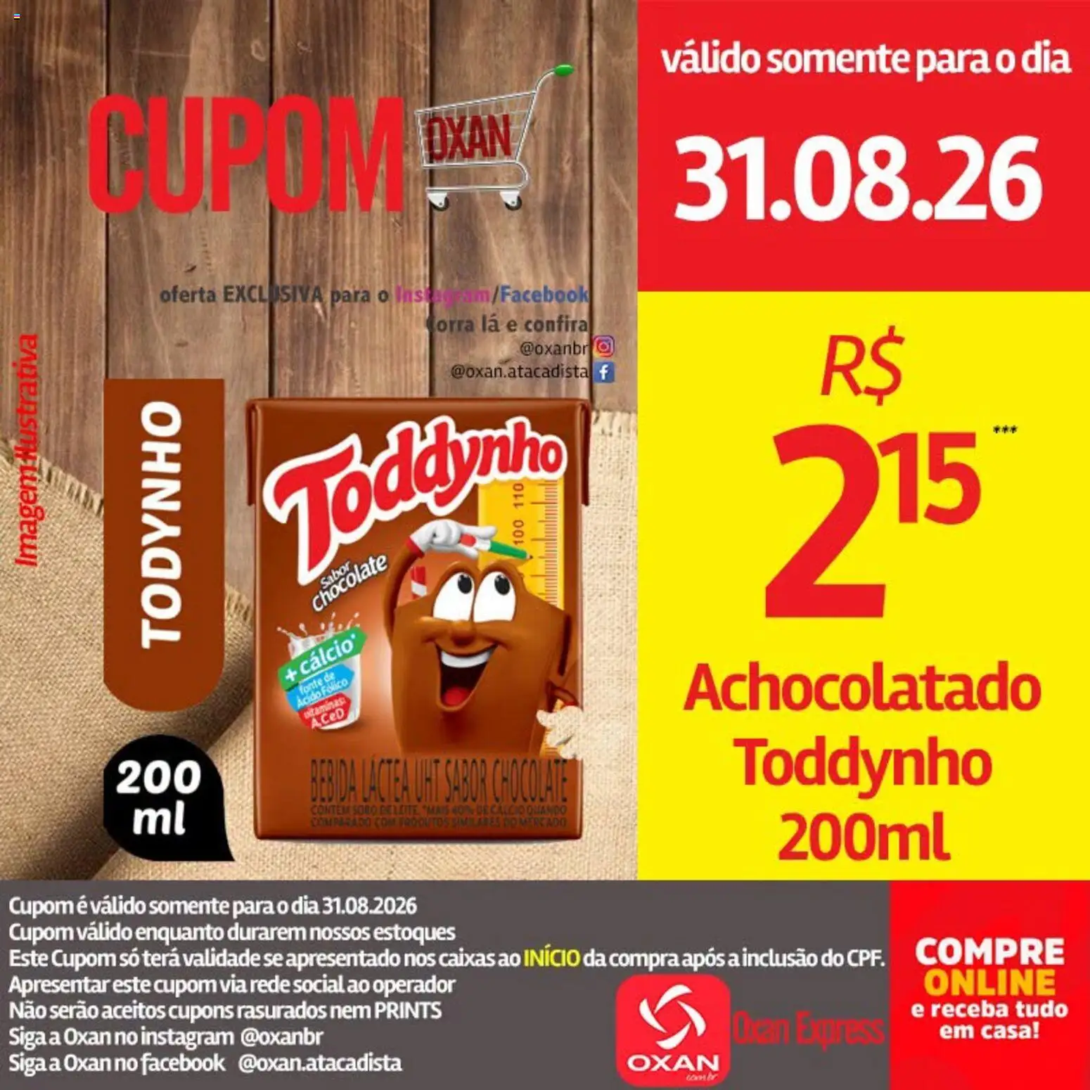 Oxan Atacadista Folheto - válido de 31/08/2026 | Página: 21 | Produtos: Achocolatado, Leite, Cálcio, Bebida